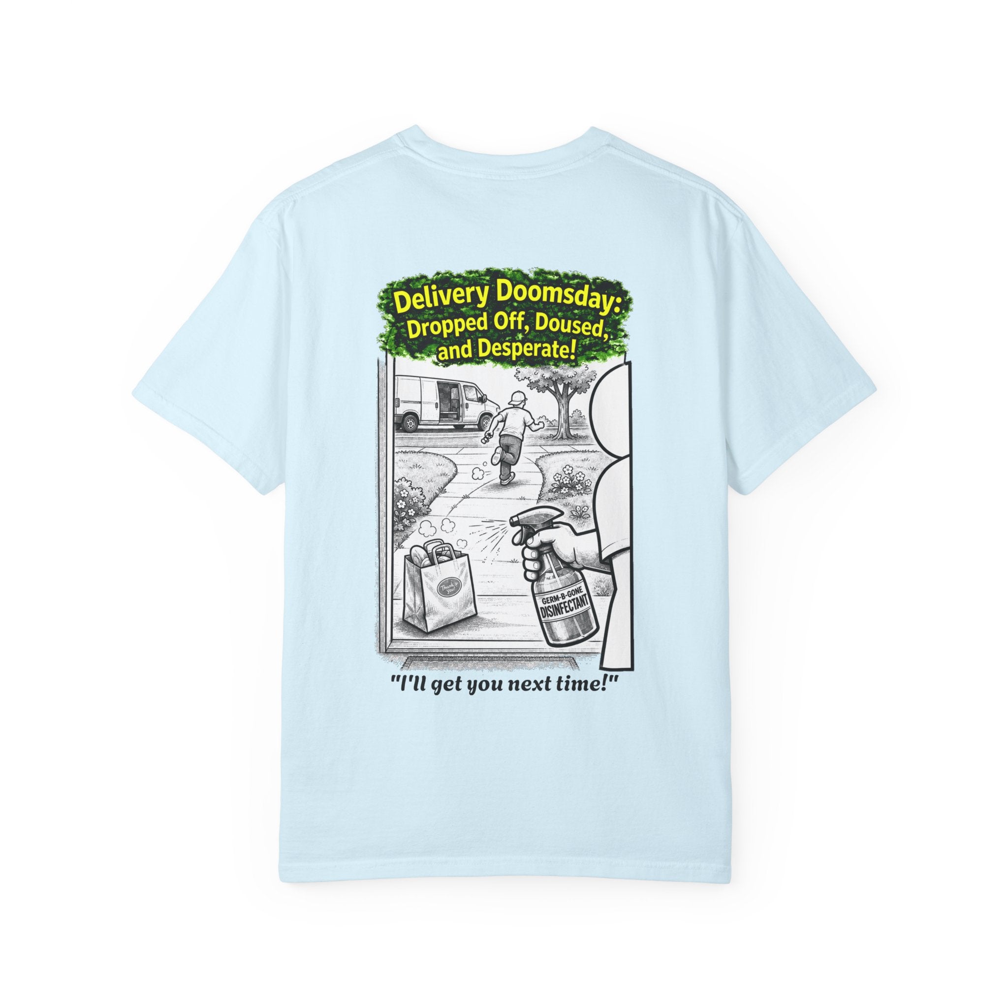 Sobreviví al 2020 — T1:E5 "Apocalipsis de Entregas" | Camiseta unisex teñida de edición Pandemia