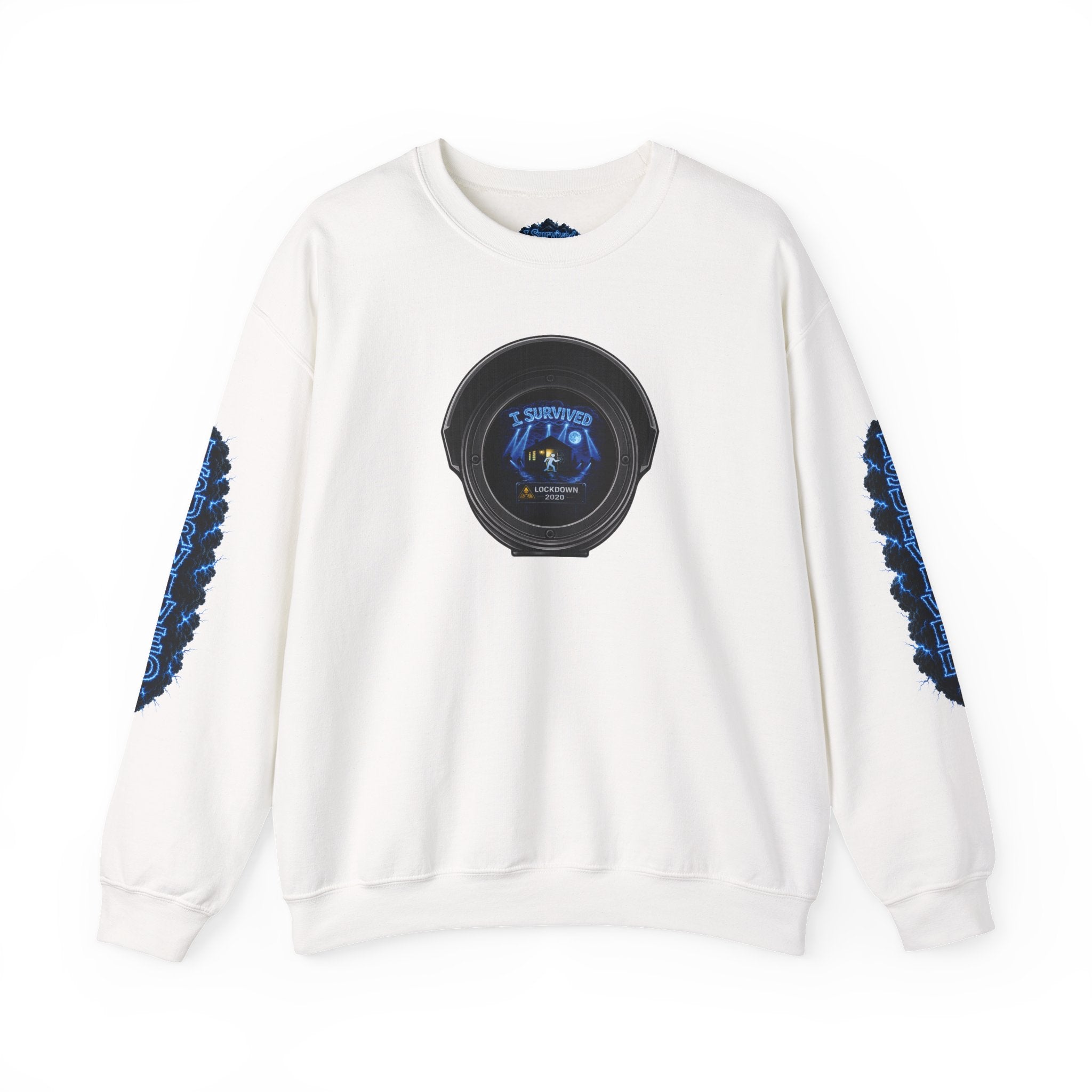 I Survived 2020 — LOCKDOWN S3:E4: Director's Cut "Working From Home" Unisex Heavy Blend™ Crewneck Sweatshirt