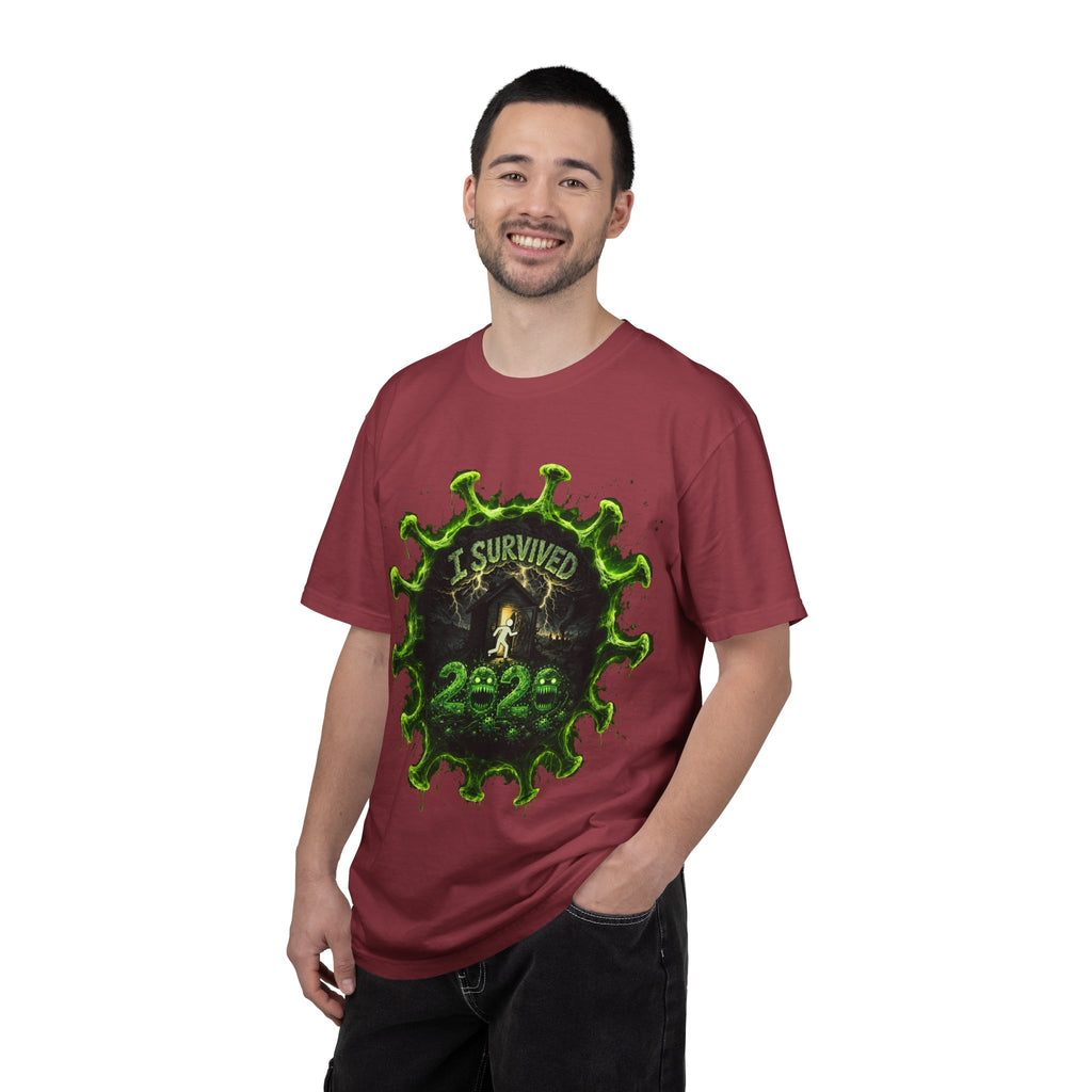 I Survived 2020 — Director's Cut S1:E4 "Mask Madness Mayhem Moment" | Pandemic Edition Unisex Garment-Dyed T-shirt
