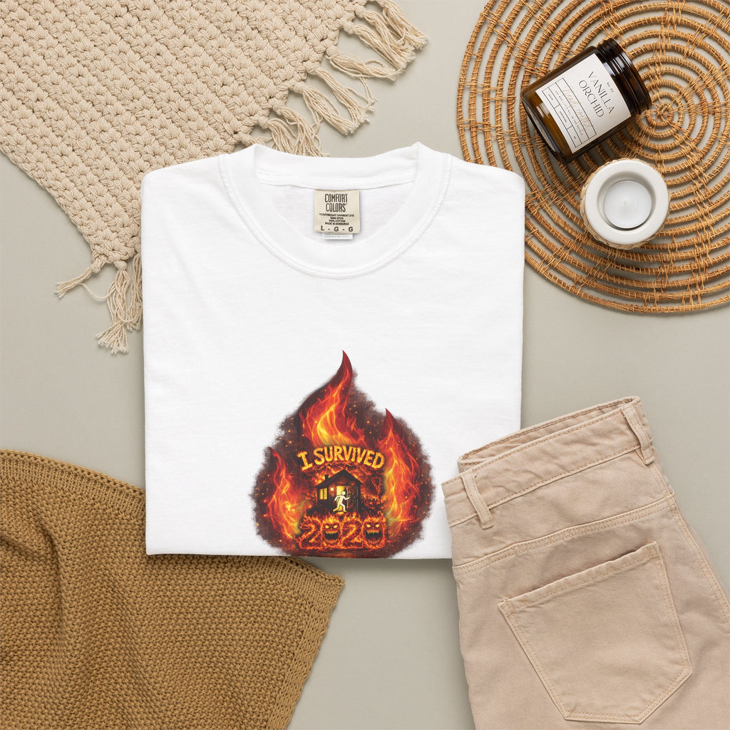 I Survived 2020 — WILDFIRES S2:E3: Director's Cut "The California Wildfires" Memorial Unisex Garment-Dyed T-shirt