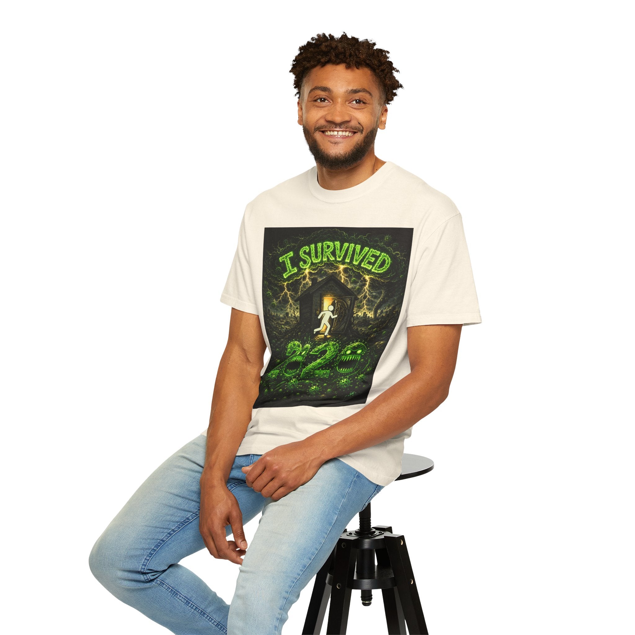 I Survived 2020 — S1:E1 "COVID-19: The Coronavirus" | Pandemic Edition Unisex Garment-Dyed T-shirt