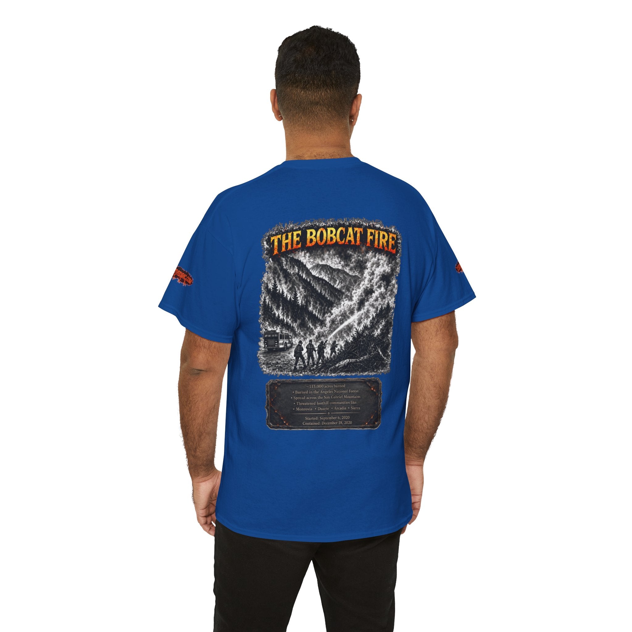 I Survived 2020 — WILDFIRES S2:E2: Director's Cut Special Edition "The Bobcat Fire" Memorial Unisex Heavy Cotton Tee