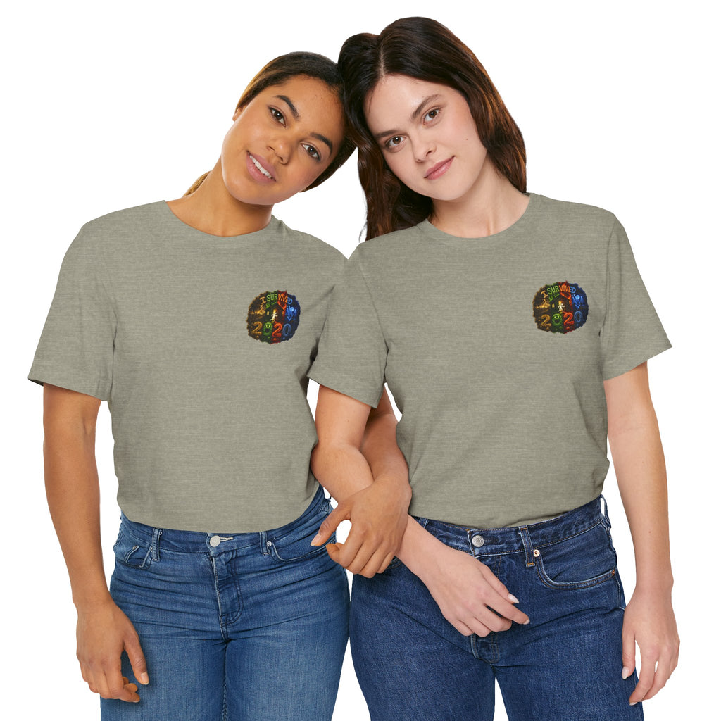 I Survived 2020 — "No Signal" Test Pattern Tee Alien Broadcast Finale Summer Premiere Unisex Jersey Short Sleeve Tee