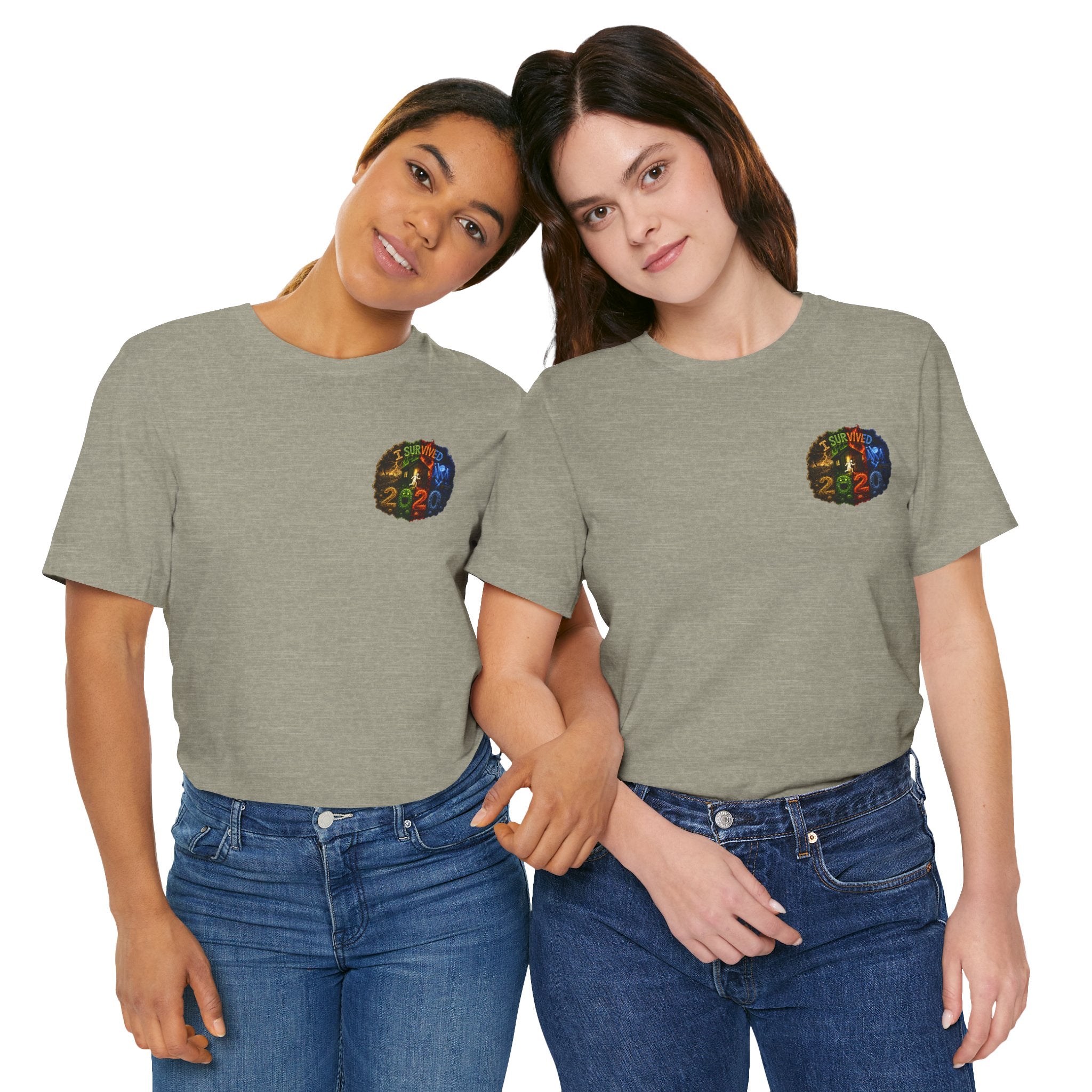 I Survived 2020 — "No Signal" Test Pattern Tee Alien Broadcast Finale Summer Premiere Unisex Jersey Short Sleeve Tee