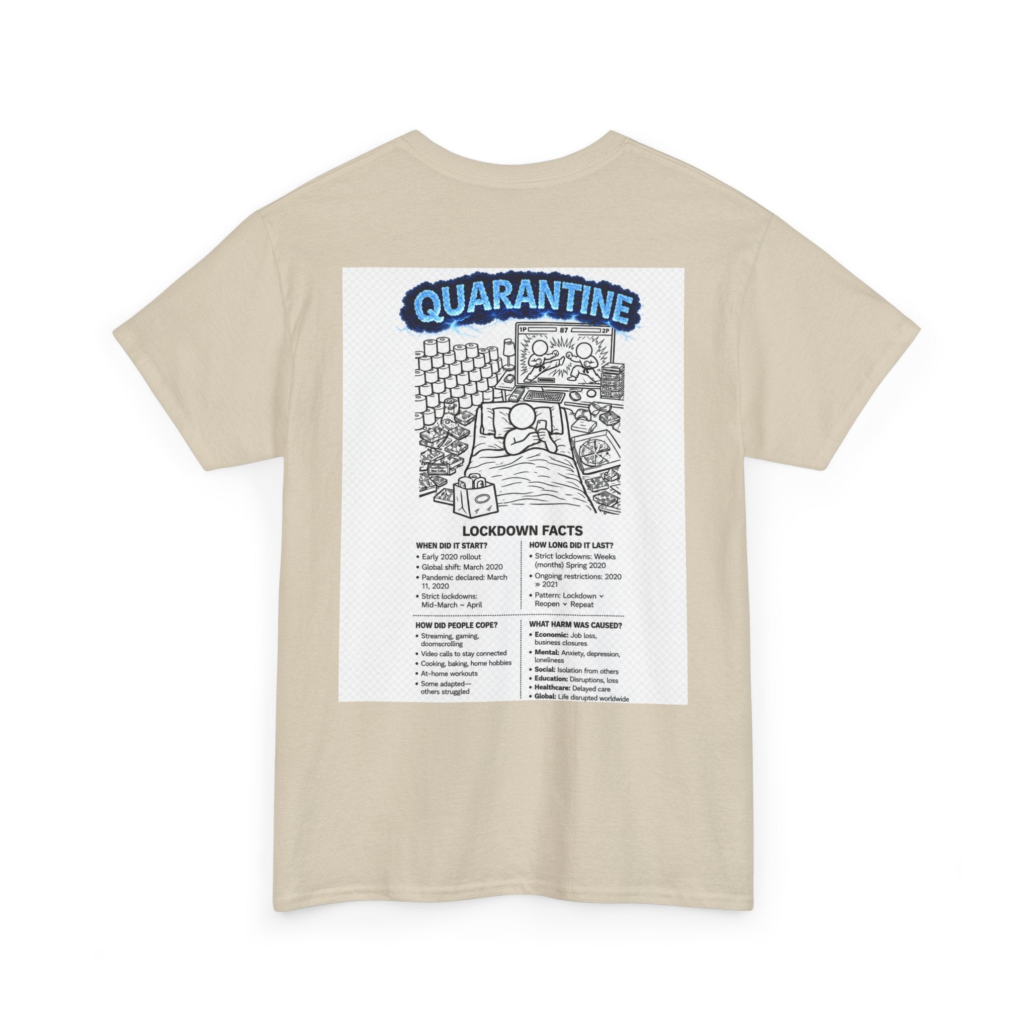 Copy of  I Survived 2020 — S3:E1 "Quarantine" | Lockdown Edition Documentary Unisex Heavy Cotton Tee