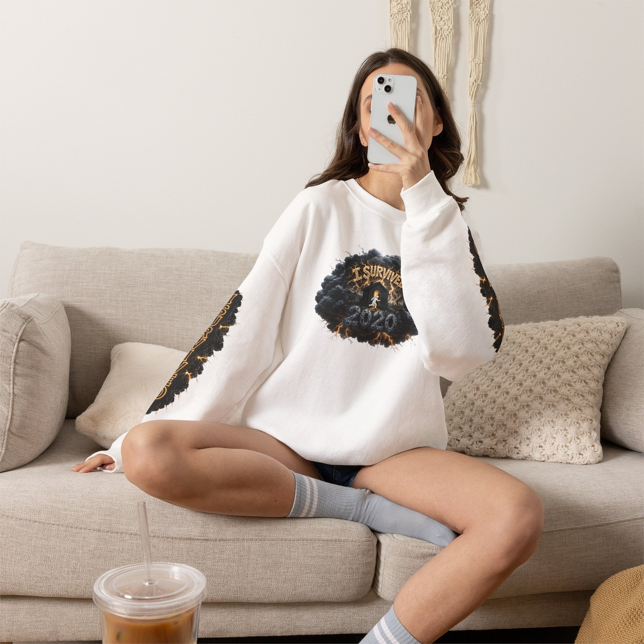 I Survived 2020 — Original PILOT Design: Director's Cut Special Edition Unisex Heavy Blend™ Crewneck Sweatshirt