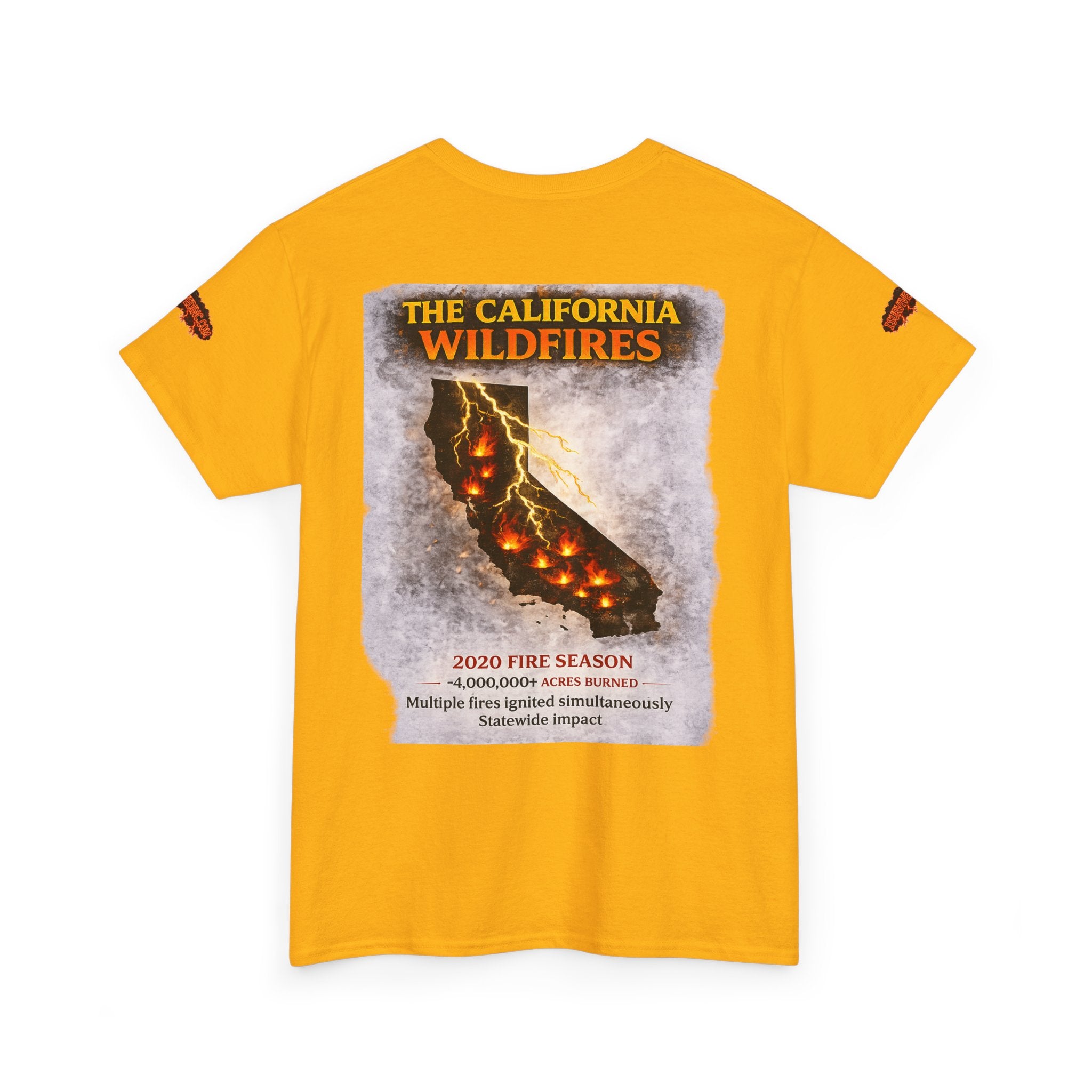 I Survived 2020 — Director's Cut S2:E3 "The California Wildfires" | Wildfire Edition Memorial Unisex Heavy Cotton Tee (SPECIAL EDITION)