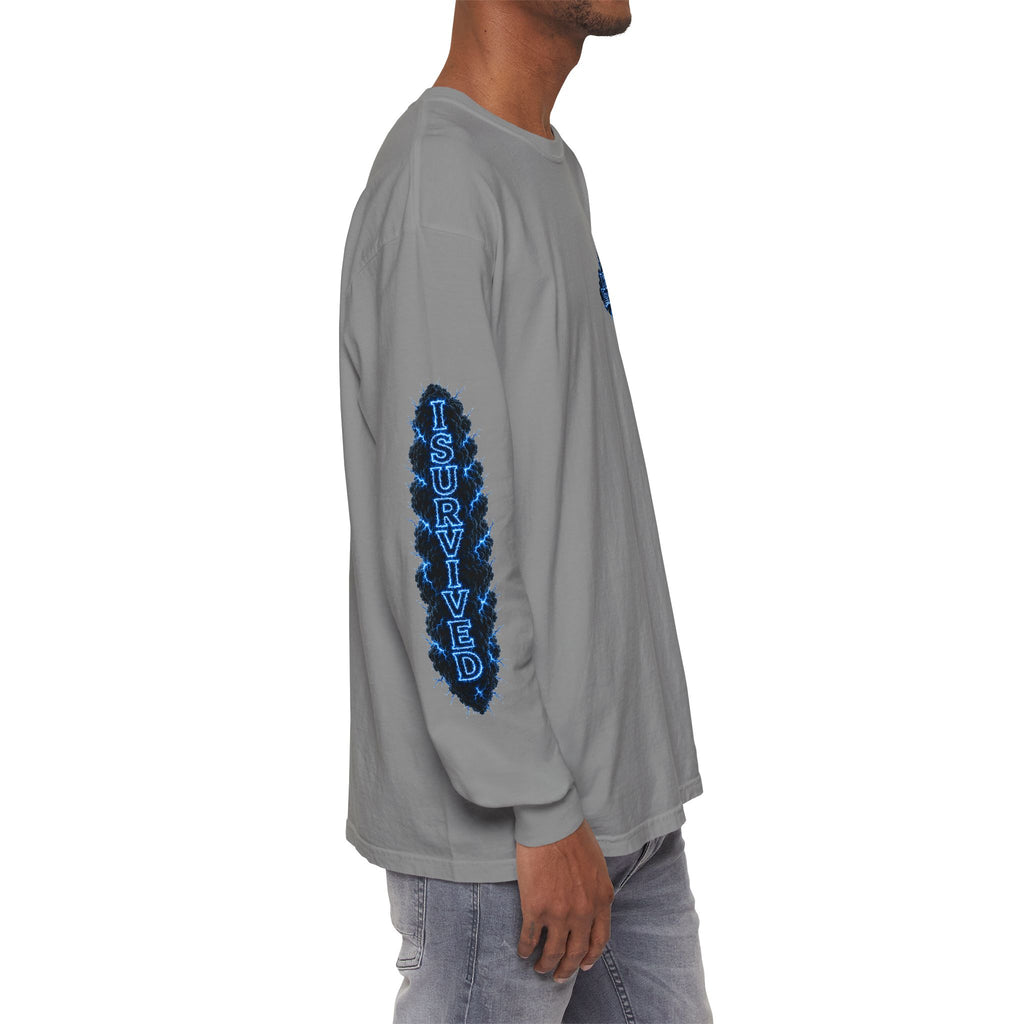 I Survived 2020 — "Please Stand By" Test Pattern Tee Lockdown Special Edition Summer Exclusive Unisex Garment-Dyed Long Sleeve T-Shirt