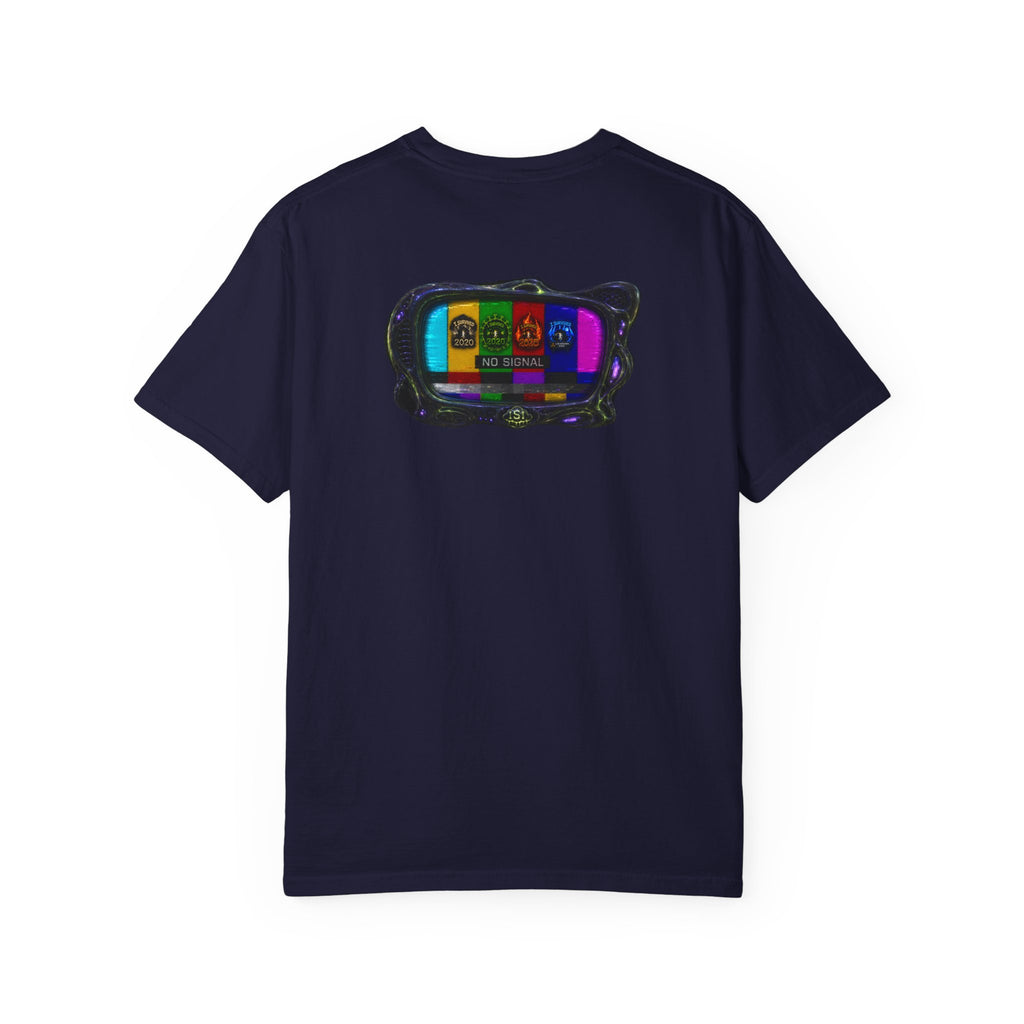 I Survived 2020 — "No Signal" Test Pattern Tee Alien Broadcast Finale Summer Premiere Unisex Garment-Dyed T-shirt