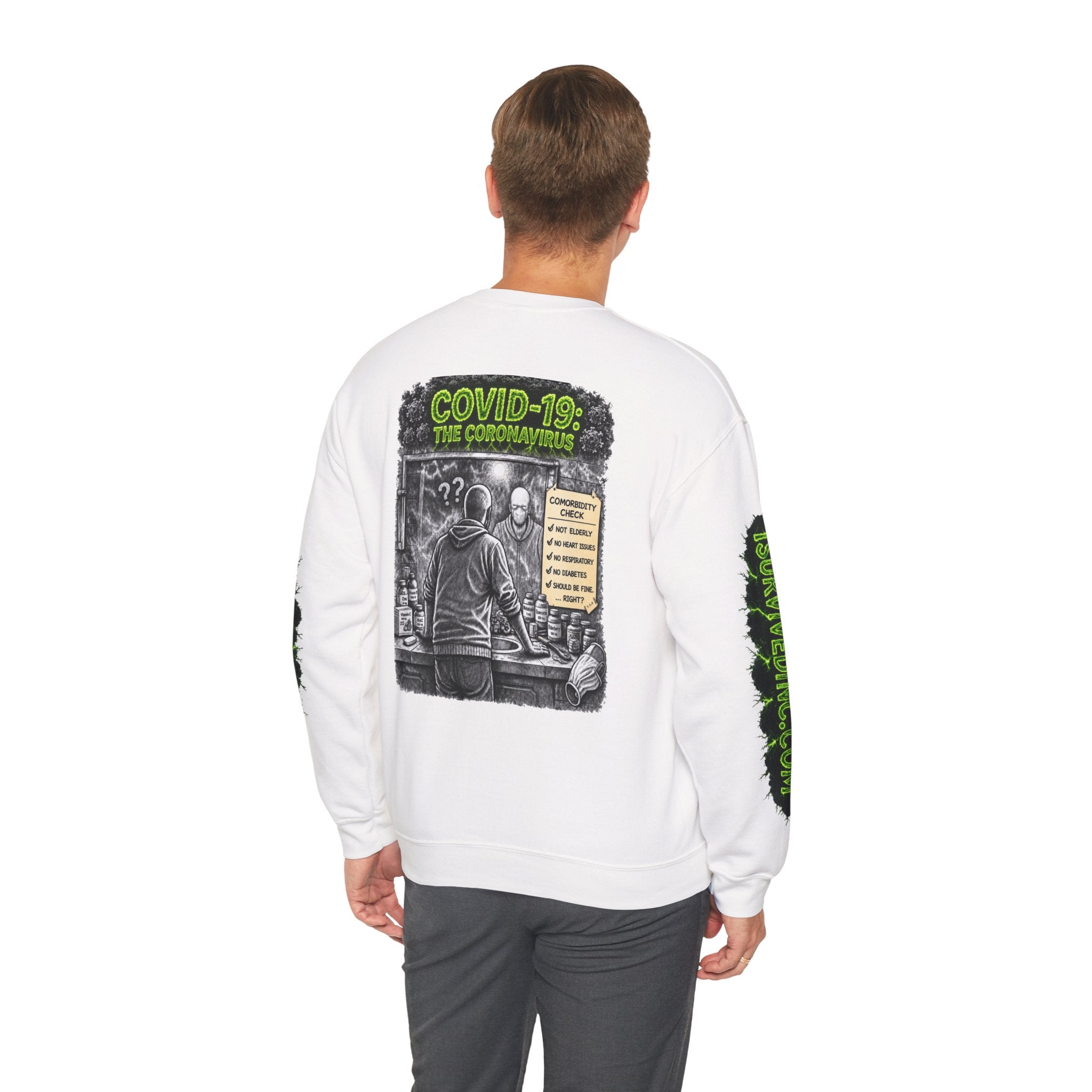 I Survived 2020 — S1:E1 "COVID-19: The Coronavirus" | Pandemic Edition Unisex Heavy Blend™ Crewneck Sweatshirt