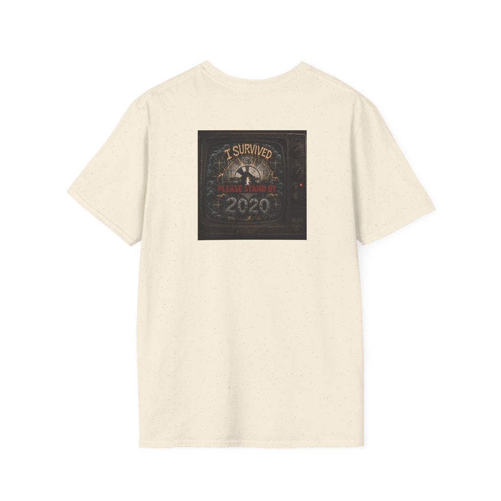 I Survived 2020 — "Please Stand By" Test Pattern Tee Summer Premier Unisex Softstyle T-Shirt