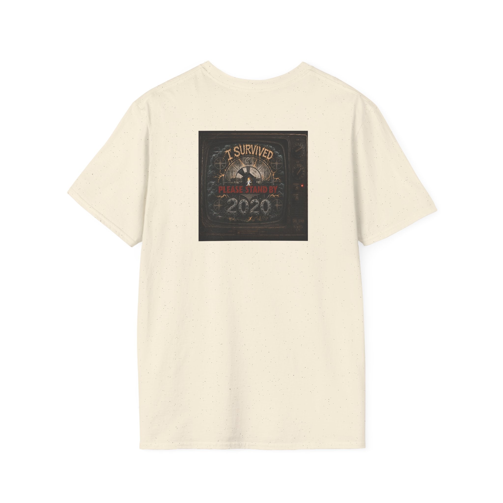 I Survived 2020 — "Please Stand By" Test Pattern Tee Summer Premier Unisex Softstyle T-Shirt