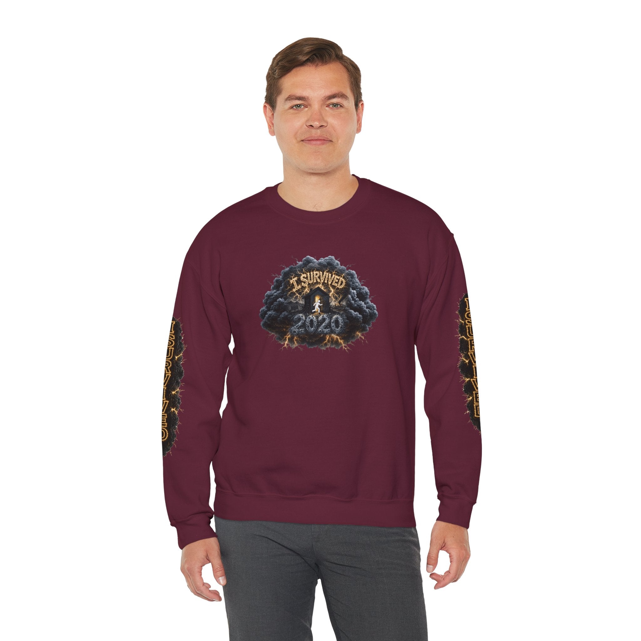 I Survived 2020 — Original PILOT Design: Director's Cut Special Edition Unisex Heavy Blend™ Crewneck Sweatshirt