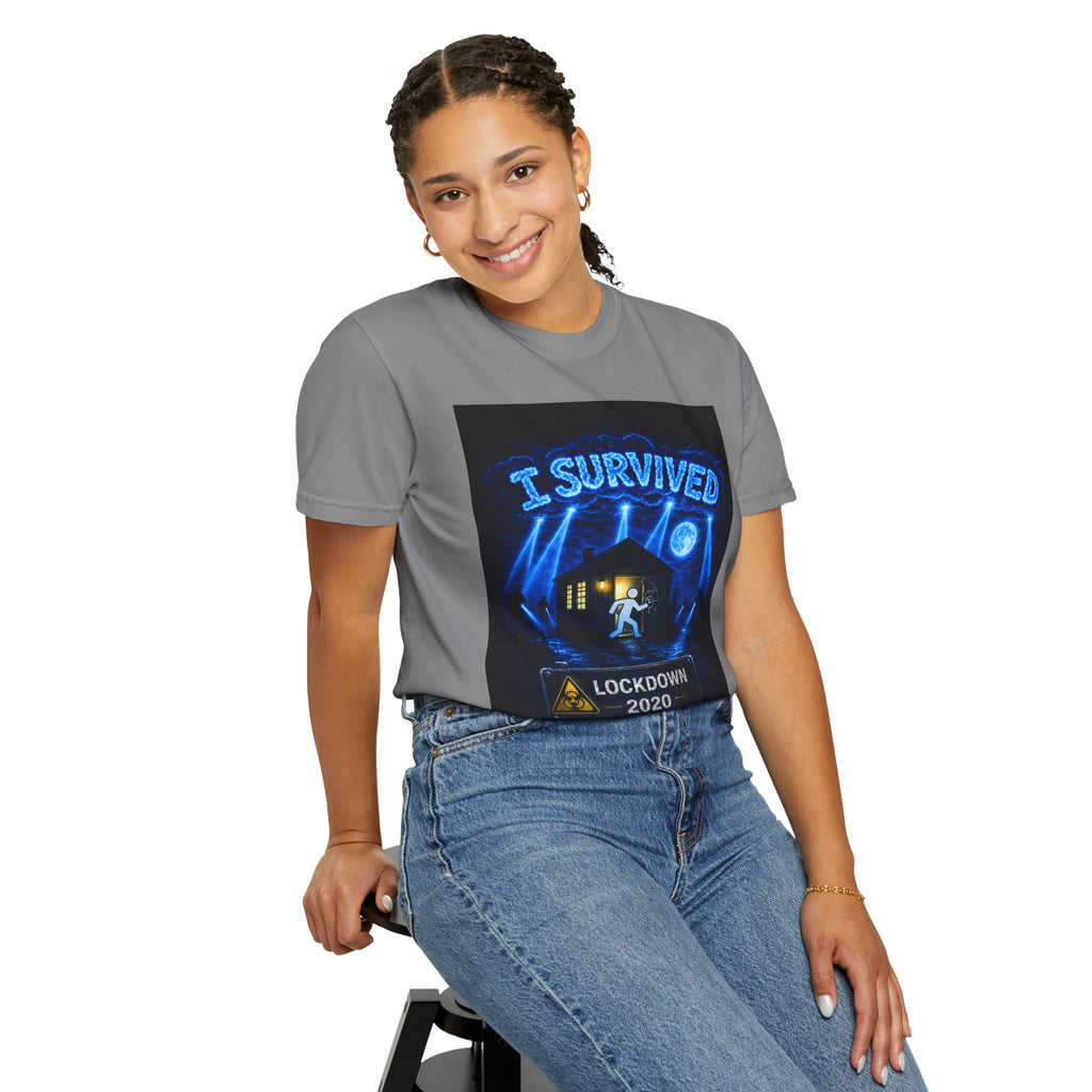 I Survived 2020 — LOCKDOWN S3:E2: "Dating Under Lockdown" Unisex Garment-Dyed T-shirt