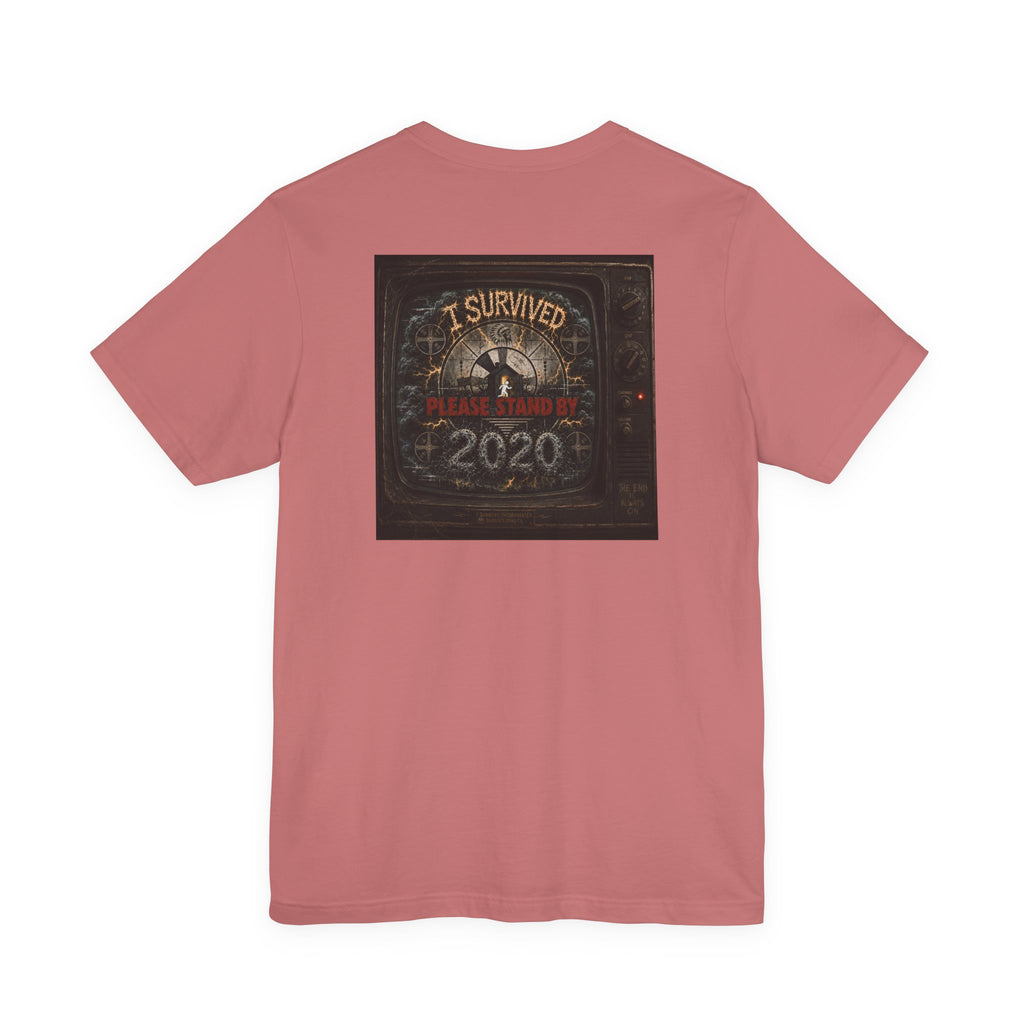 I Survived 2020 — "Please Stand By" Test Pattern Tee Summer Premier Unisex Jersey Short Sleeve Tee
