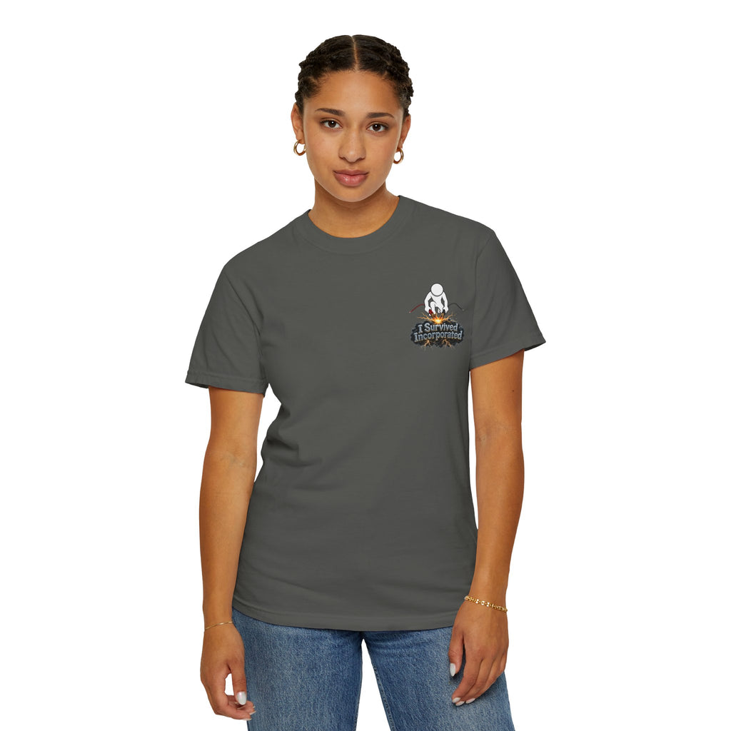 I Survived 2020 — "Please Stand By" Test Pattern Tee Summer Premier Unisex Garment-Dyed T-shirt