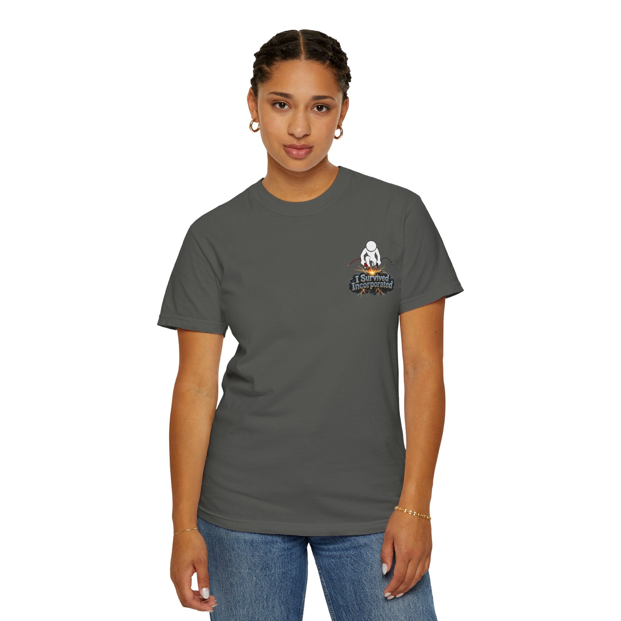 I Survived 2020 — "Please Stand By" Test Pattern Tee Summer Premier Unisex Garment-Dyed T-shirt