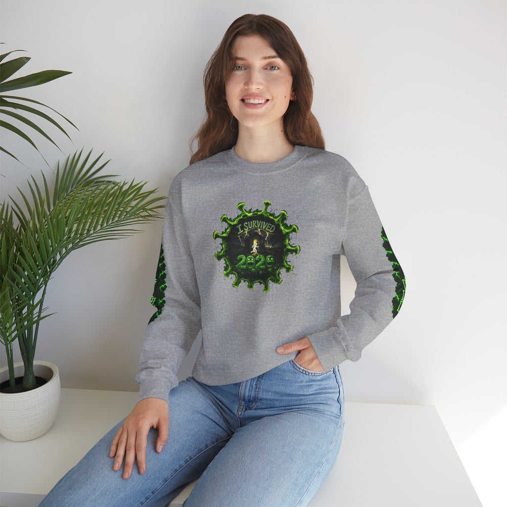 I Survived 2020 — PANDEMIC S1:E1: Director's Cut "COVID-19: The Coronavirus" Unisex Heavy Blend™ Crewneck Sweatshirt