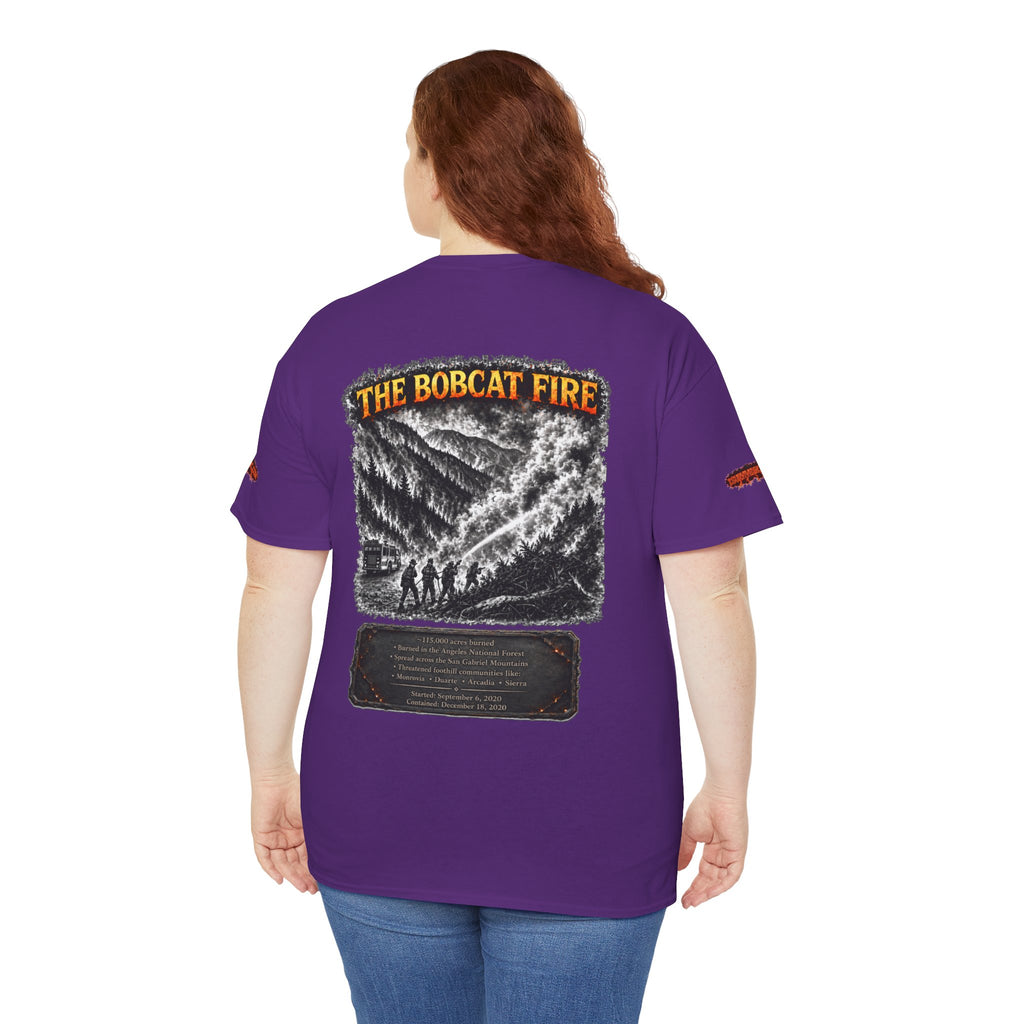 I Survived 2020 — WILDFIRES S2:E2: Special Edition "The Bobcat Fire" Memorial Unisex Heavy Cotton Tee