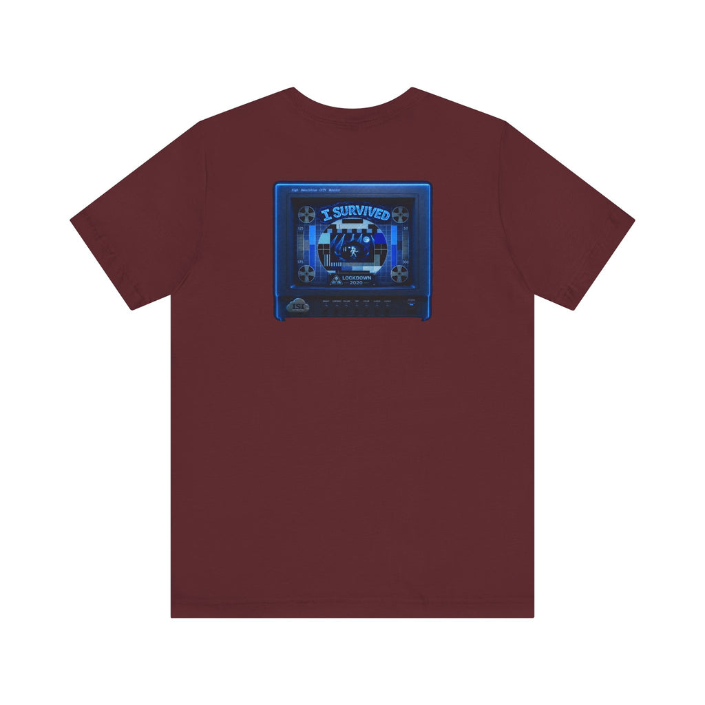 I Survived 2020 — "Please Stand By" Test Pattern Tee Lockdown Summer Exclusive Unisex Jersey Short Sleeve Tee