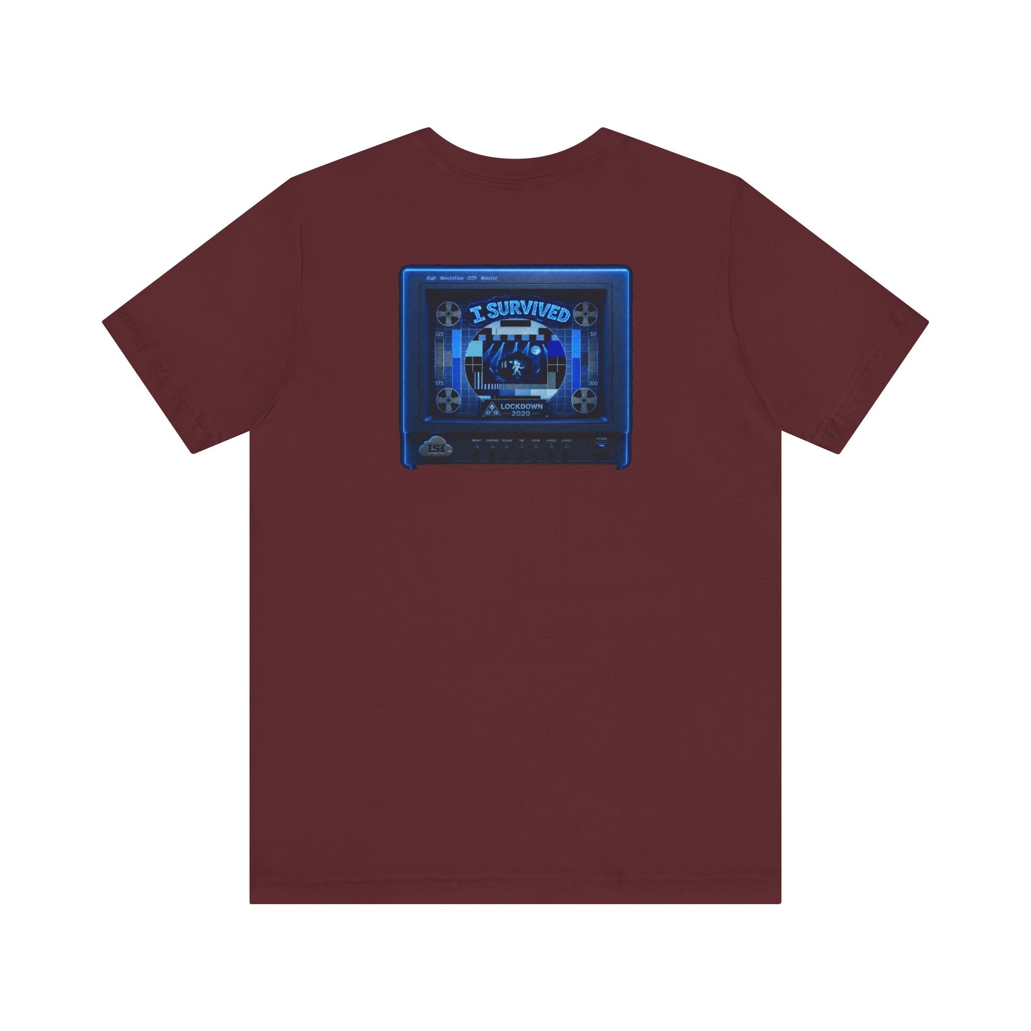 I Survived 2020 — "Please Stand By" Test Pattern Tee Lockdown Summer Exclusive Unisex Jersey Short Sleeve Tee
