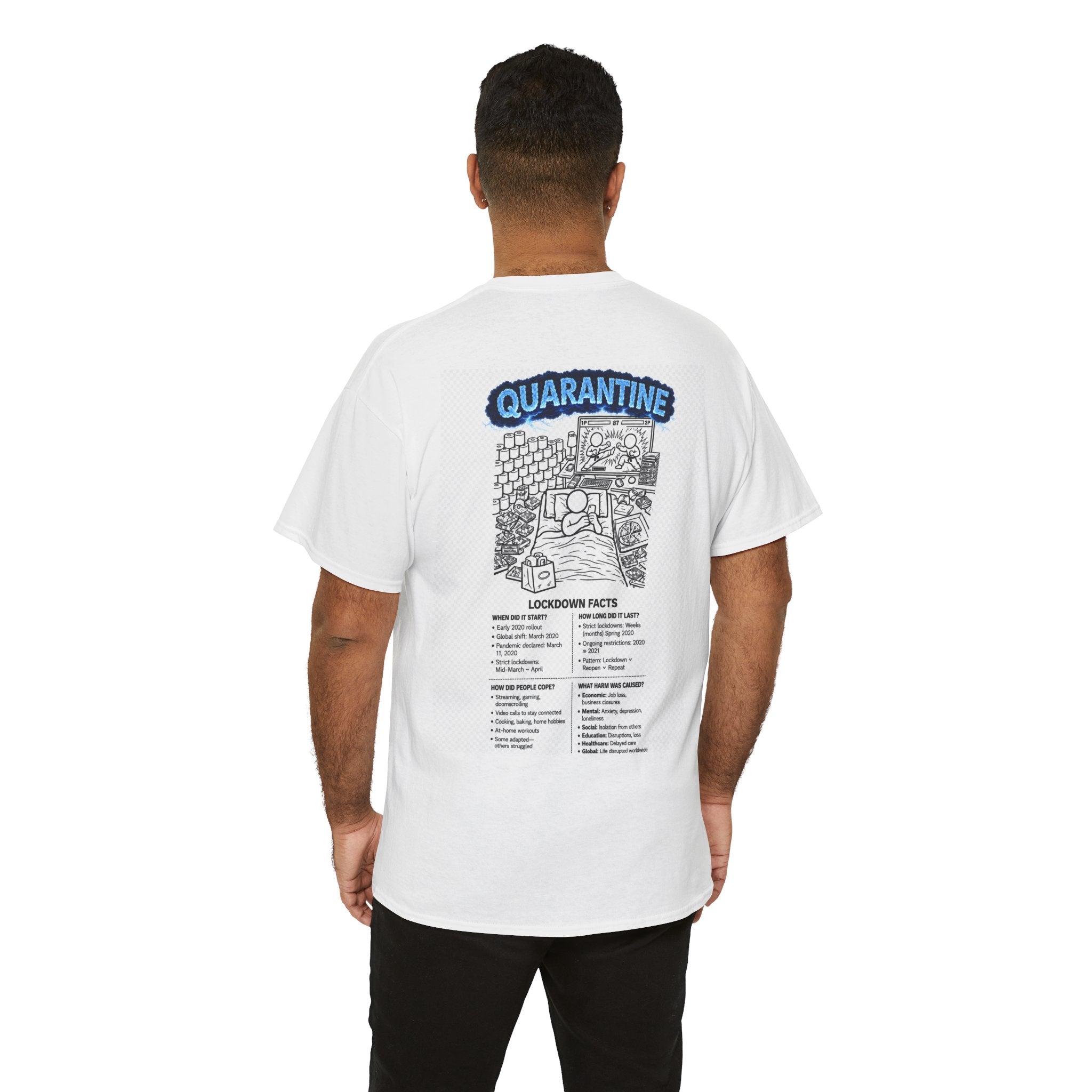 Copy of  I Survived 2020 — S3:E1 "Quarantine" | Lockdown Edition Documentary Unisex Heavy Cotton Tee