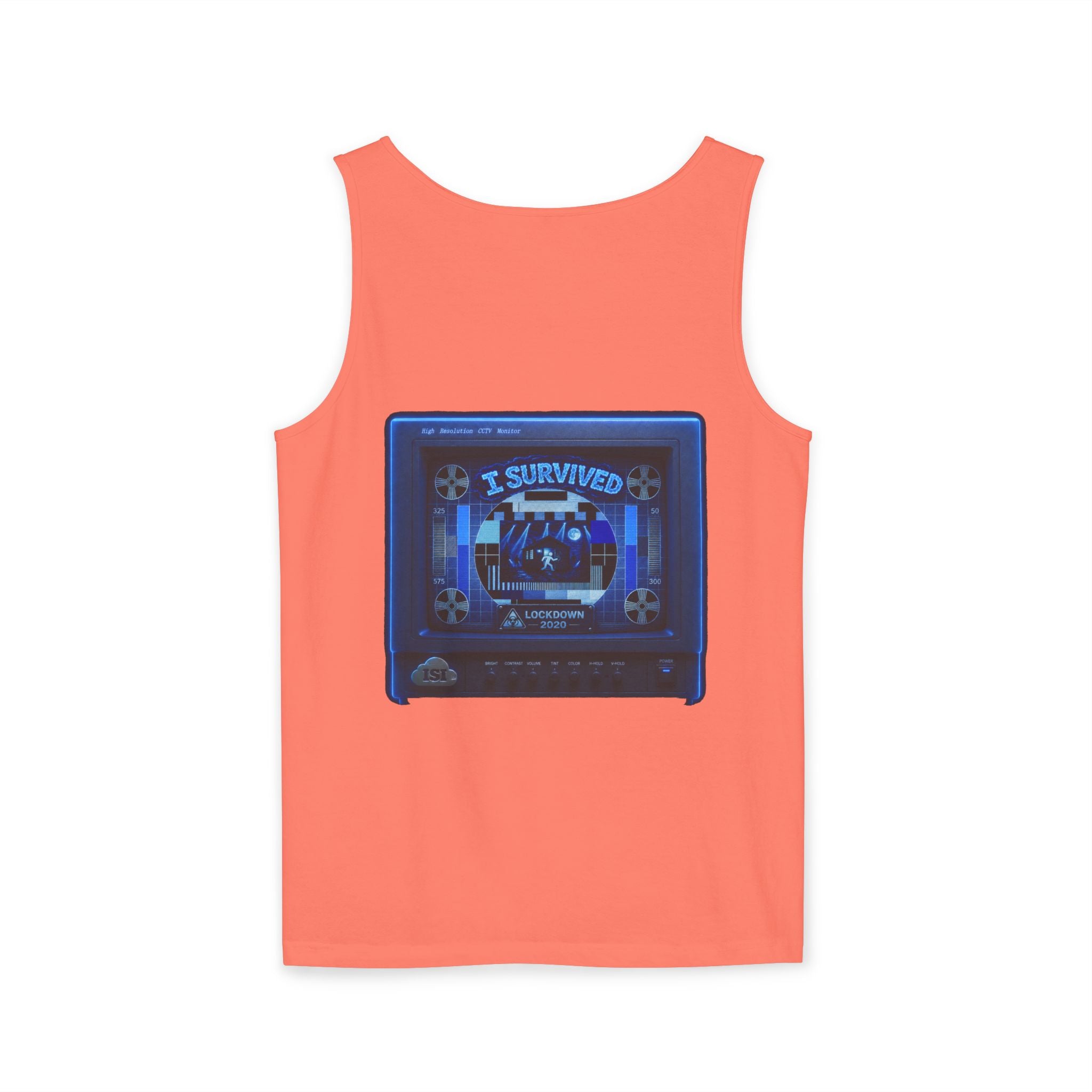 I Survived 2020 — "Please Stand By" Test Pattern Tee Lockdown Special Edition Summer Exclusive Unisex Garment-Dyed Tank Top