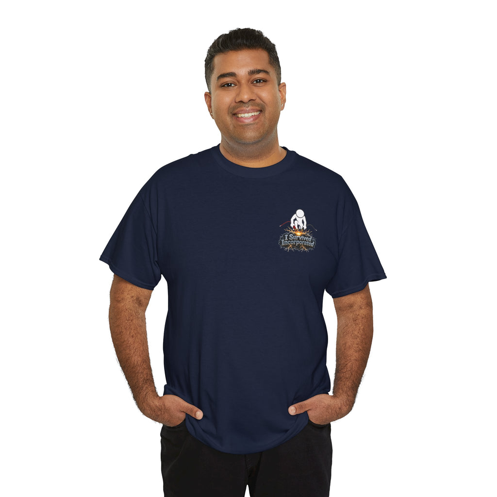 I Survived 2020 — "Please Stand By" Test Pattern Tee Summer Premier Unisex Heavy Cotton Tee