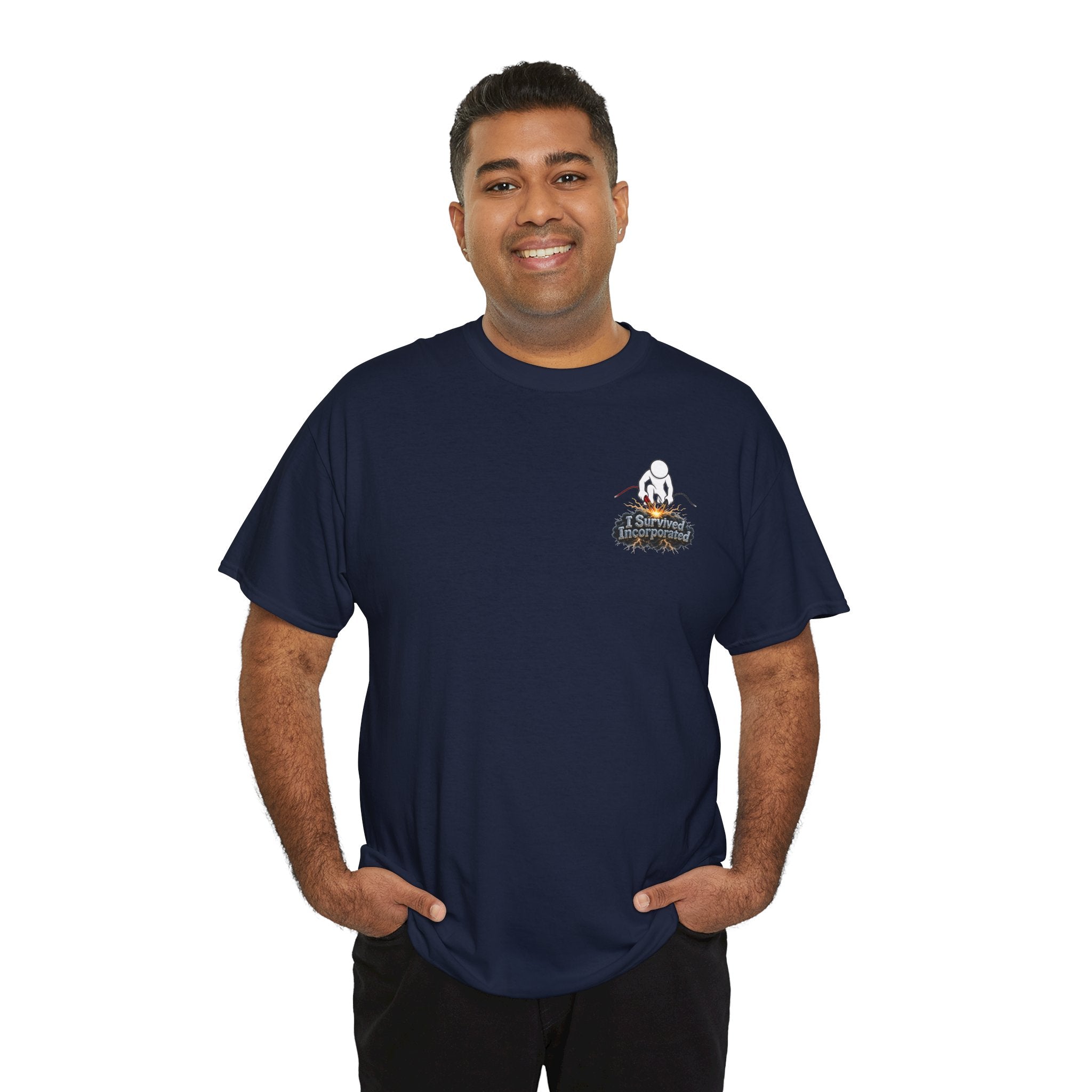 I Survived 2020 — "Please Stand By" Test Pattern Tee Summer Premier Unisex Heavy Cotton Tee