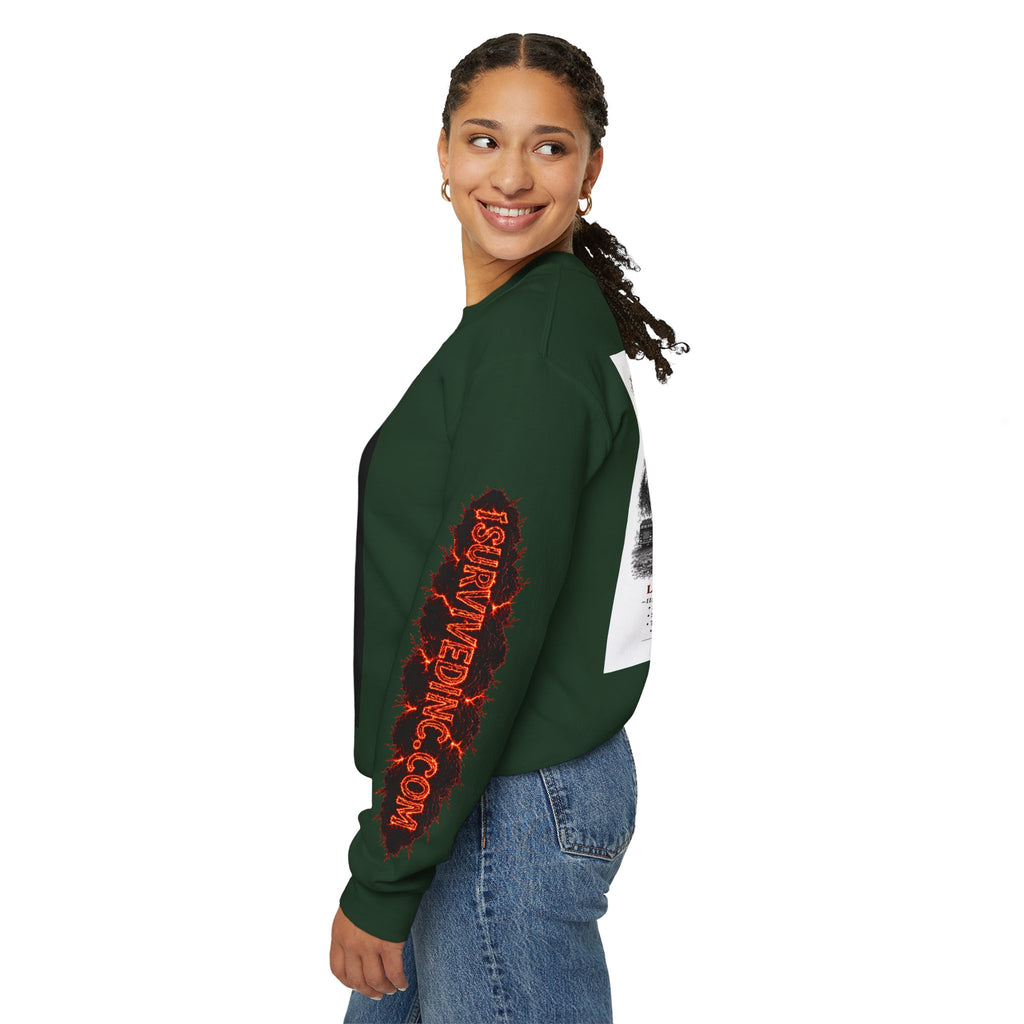 I Survived 2020 — S2:E2 "The Bobcat Fire" | Wildfire Edition Memorial Unisex Heavy Blend™ Crewneck Sweatshirt