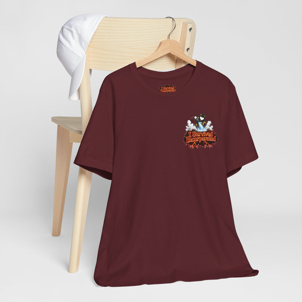 I Survived 2020 — "Please Stand By" Test Pattern Tee Wildfire Signal Edition Summer Premiere Unisex Jersey Short Sleeve Tee