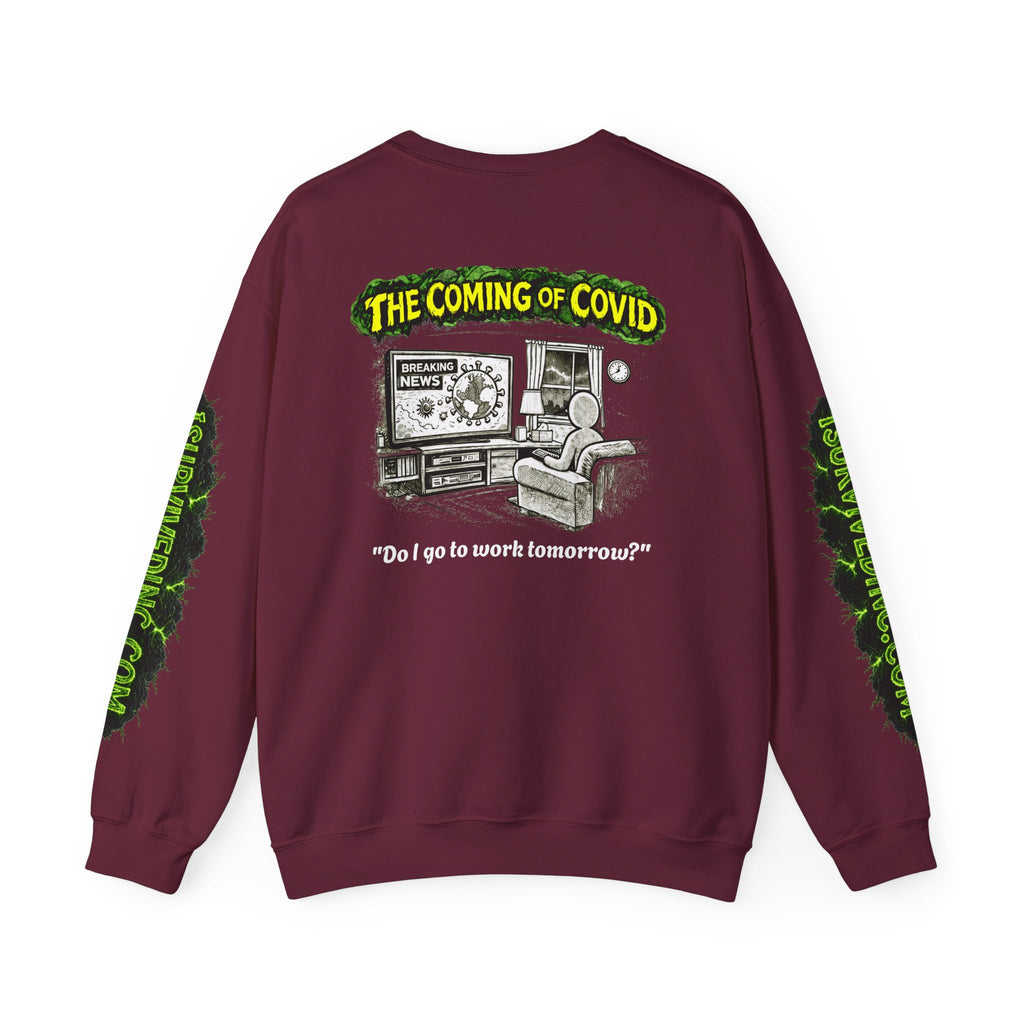 I Survived 2020 — PANDEMIC S1:E2: "The Coming of COVID" Unisex Heavy Blend™ Crewneck Sweatshirt