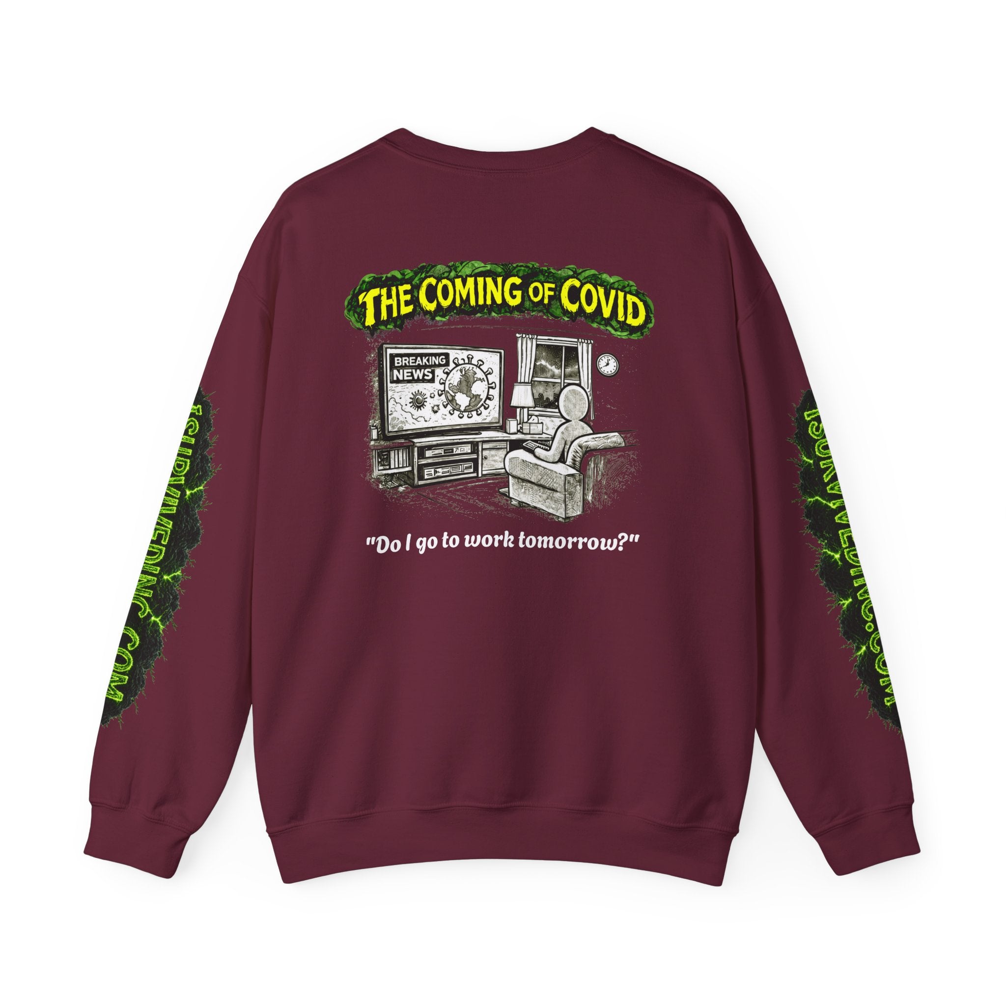 I Survived 2020 — PANDEMIC S1:E2: "The Coming of COVID" Unisex Heavy Blend™ Crewneck Sweatshirt