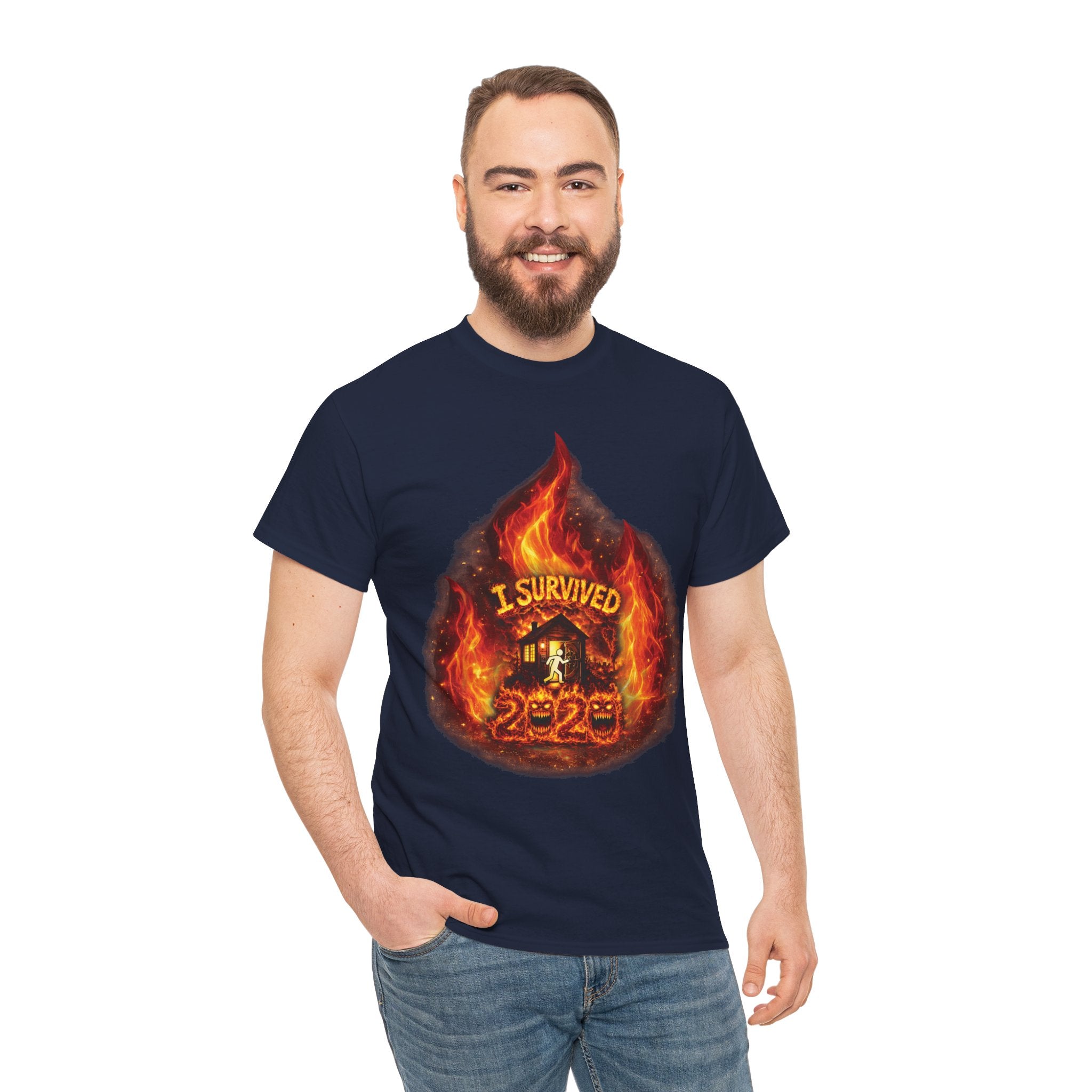 I Survived 2020 — Director's Cut S2:E1 "Berry Creek" | Wildfire Edition Memorial Unisex Heavy Cotton Tee