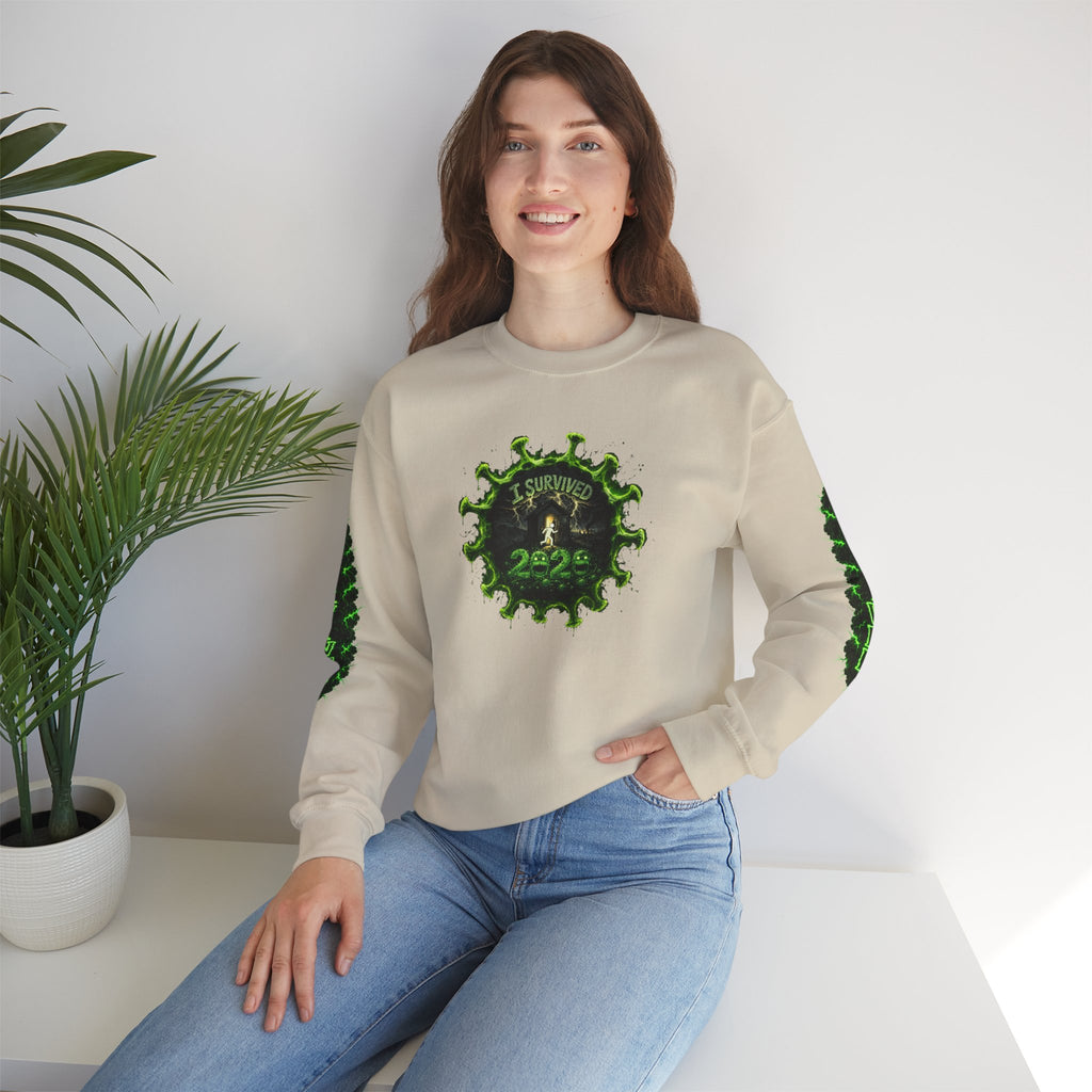 I Survived 2020 — PANDEMIC S1:E1: Director's Cut "COVID-19: The Coronavirus" Unisex Heavy Blend™ Crewneck Sweatshirt
