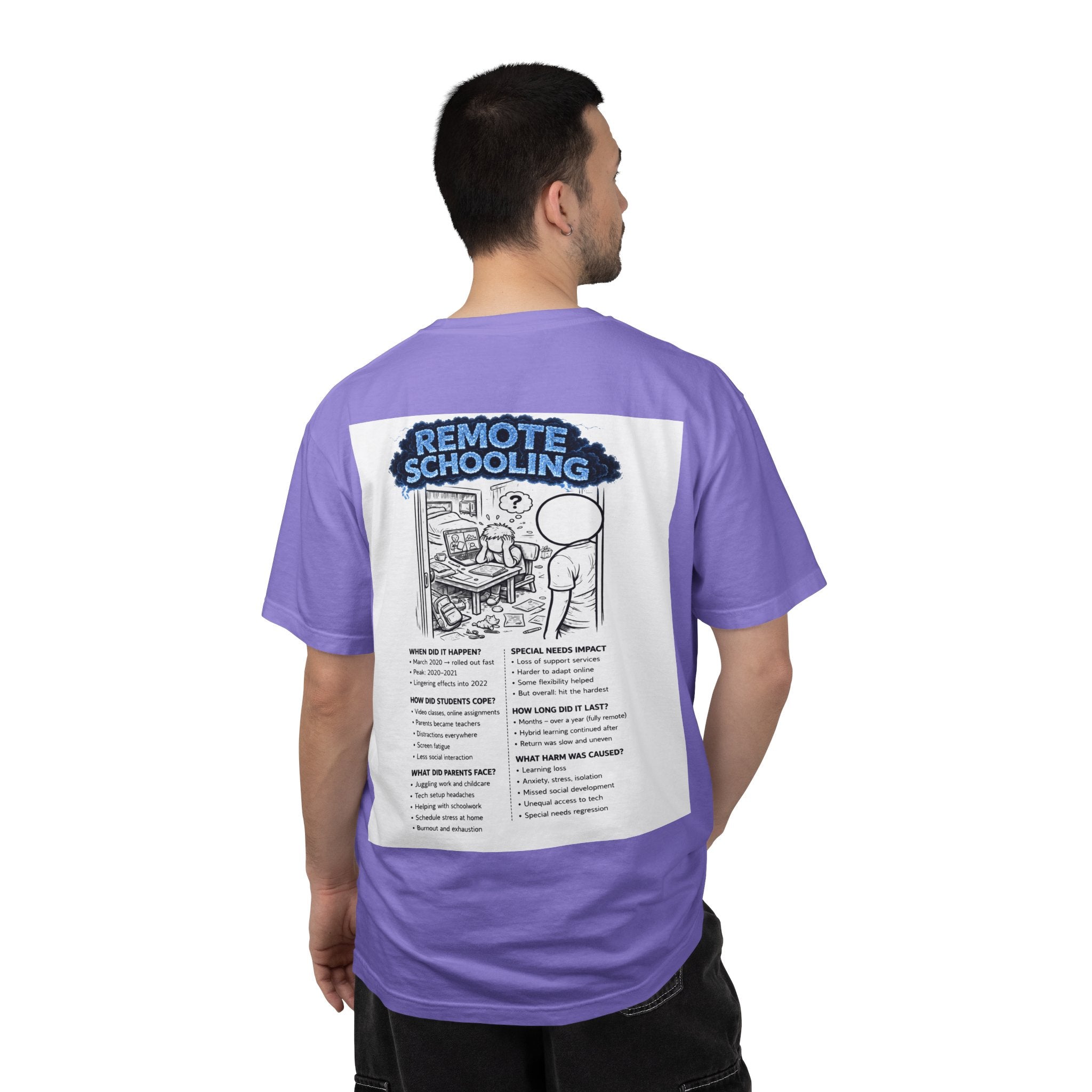 I Survived 2020 — S3:E3 "Remote Schooling" | Lockdown Edition Documentary Unisex Garment-Dyed T-shirt