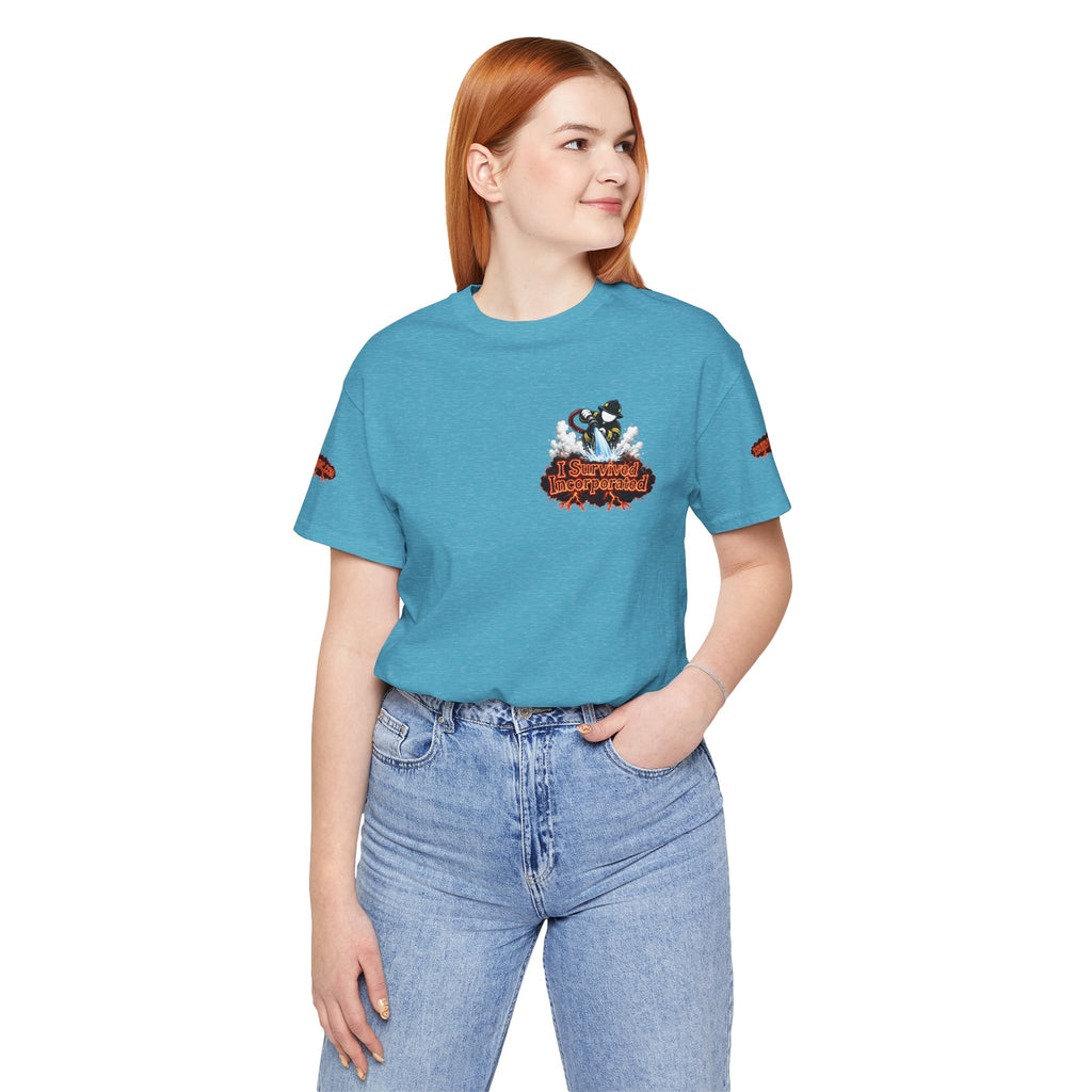 I Survived 2020 — "Please Stand By" Test Pattern Tee Wildfire Signal Special Edition Summer Premiere Unisex Jersey Short Sleeve Tee
