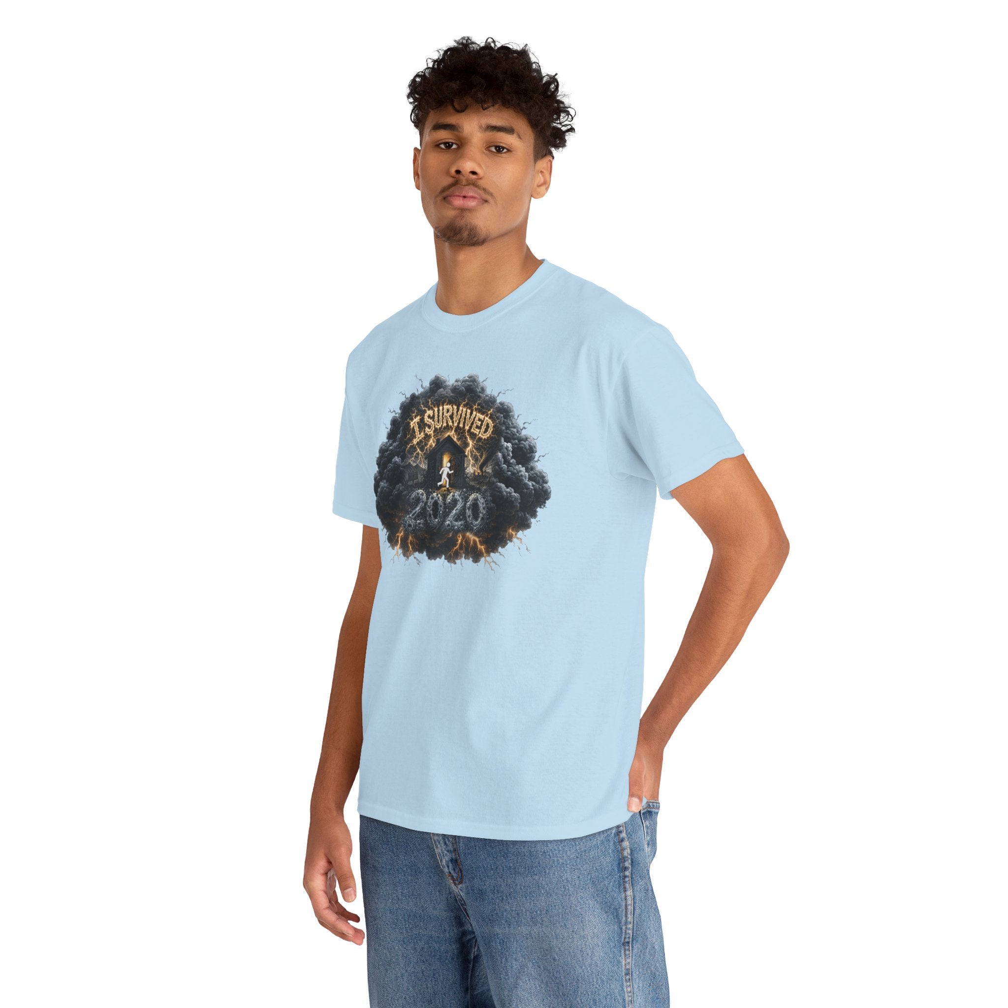 I Survived 2020 — Director's Cut Original Design Teaser Tee | Season 1 Premiere Drop Unisex Heavy Cotton Tee