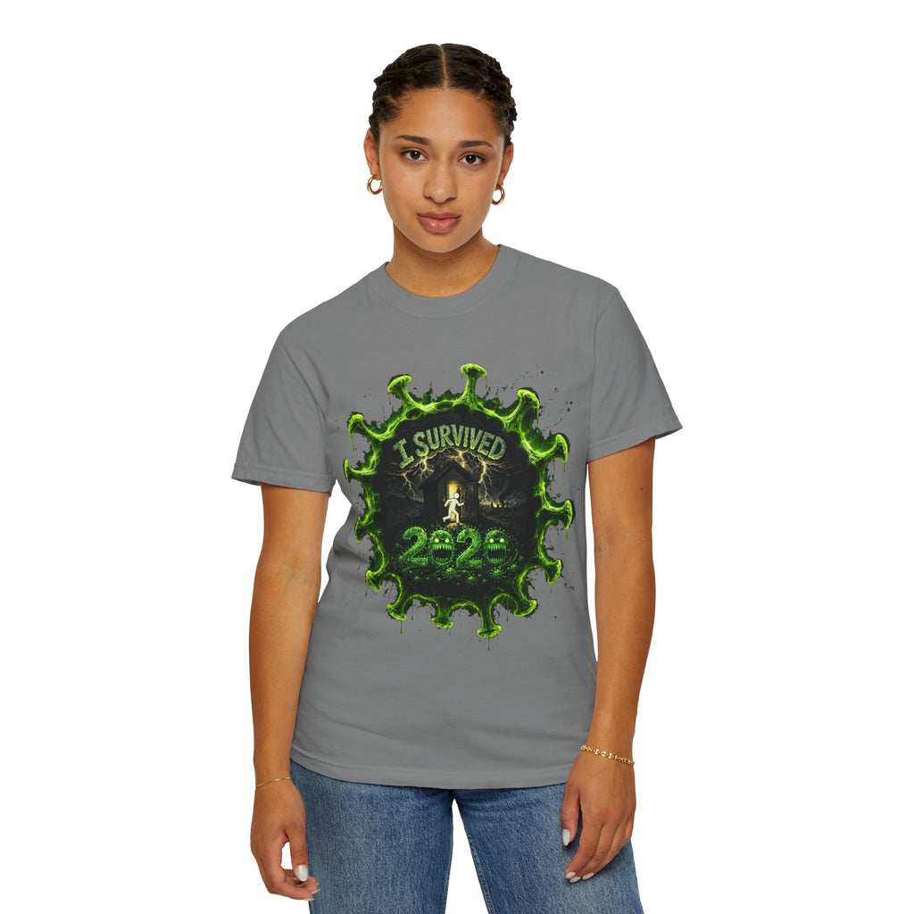 I Survived 2020 — Director's Cut S1:E3 "The Jab!" | Pandemic Edition Unisex Garment-Dyed T-shirt