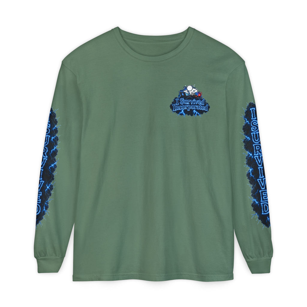I Survived 2020 — "Please Stand By" Test Pattern Tee Lockdown Special Edition Summer Exclusive Unisex Garment-Dyed Long Sleeve T-Shirt