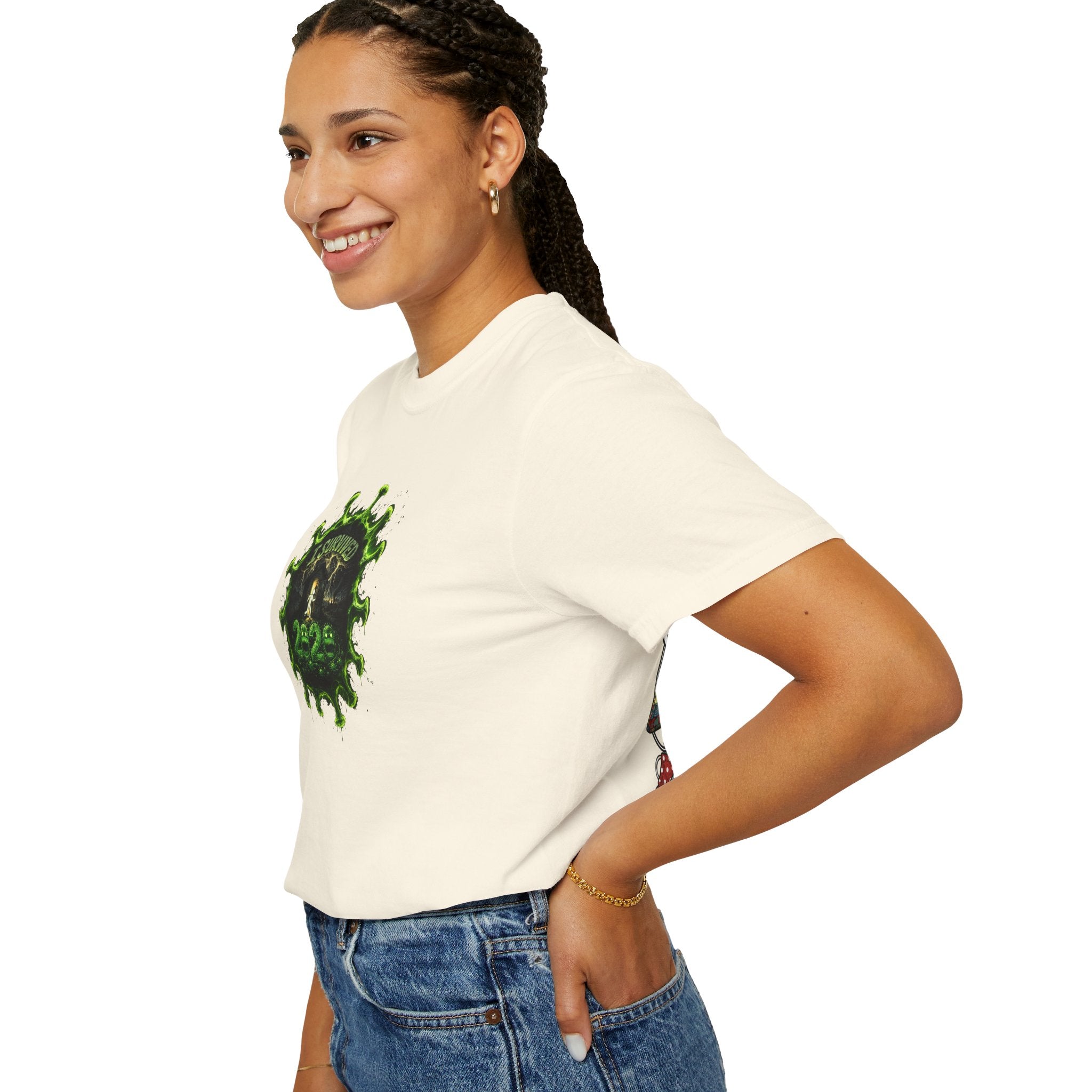 I Survived 2020 — PANDEMIC S1:E4: Director's Cut "Mask Madness" Unisex Garment-Dyed T-shirt