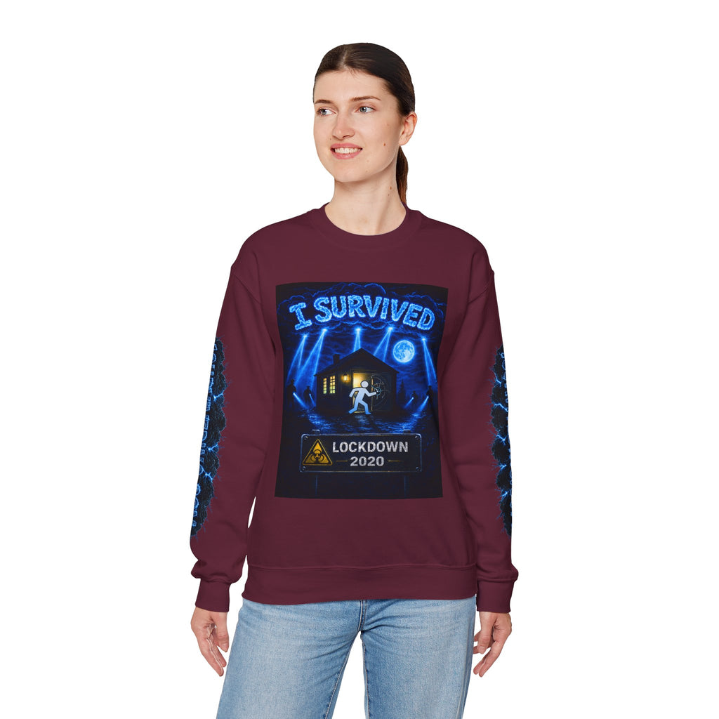 I Survived 2020 — LOCKDOWN S3:E1: "Quarantine" Unisex Heavy Blend™ Crewneck Sweatshirt