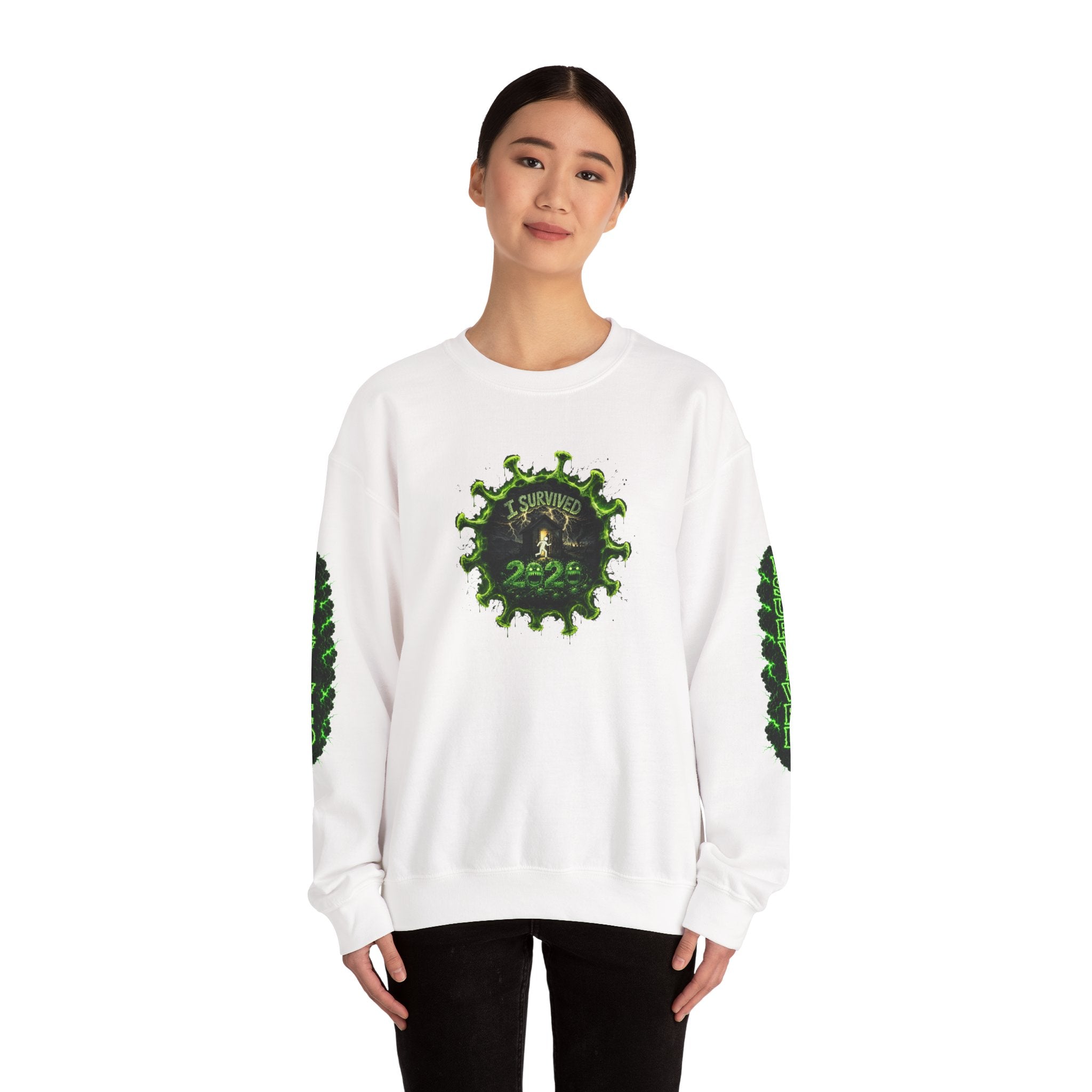 I Survived 2020 — PANDEMIC S1:E5: Director's Cut "Delivery Doomsday" Unisex Heavy Blend™ Crewneck Sweatshirt