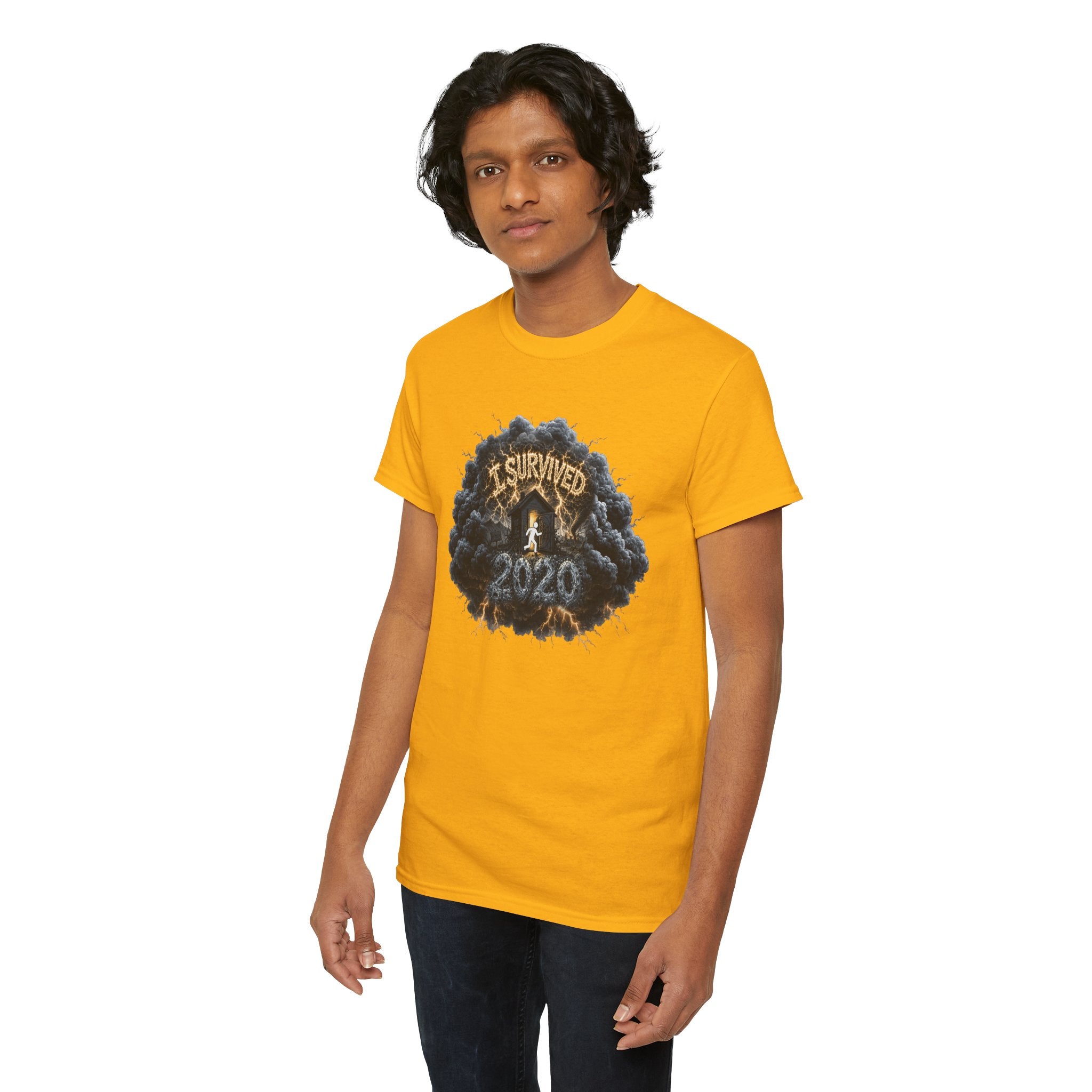 I Survived 2020 —  Deriector's Cut Original Design Teaser Tee | Season 1 Premiere Drop Unisex Heavy Cotton Tee