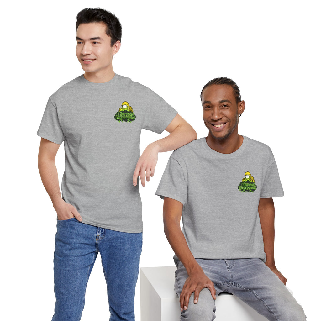 I Survived 2020 — "Please Stand By" Test Pattern Toxic Signal Tee Summer Premiere Unisex Heavy Cotton Tee