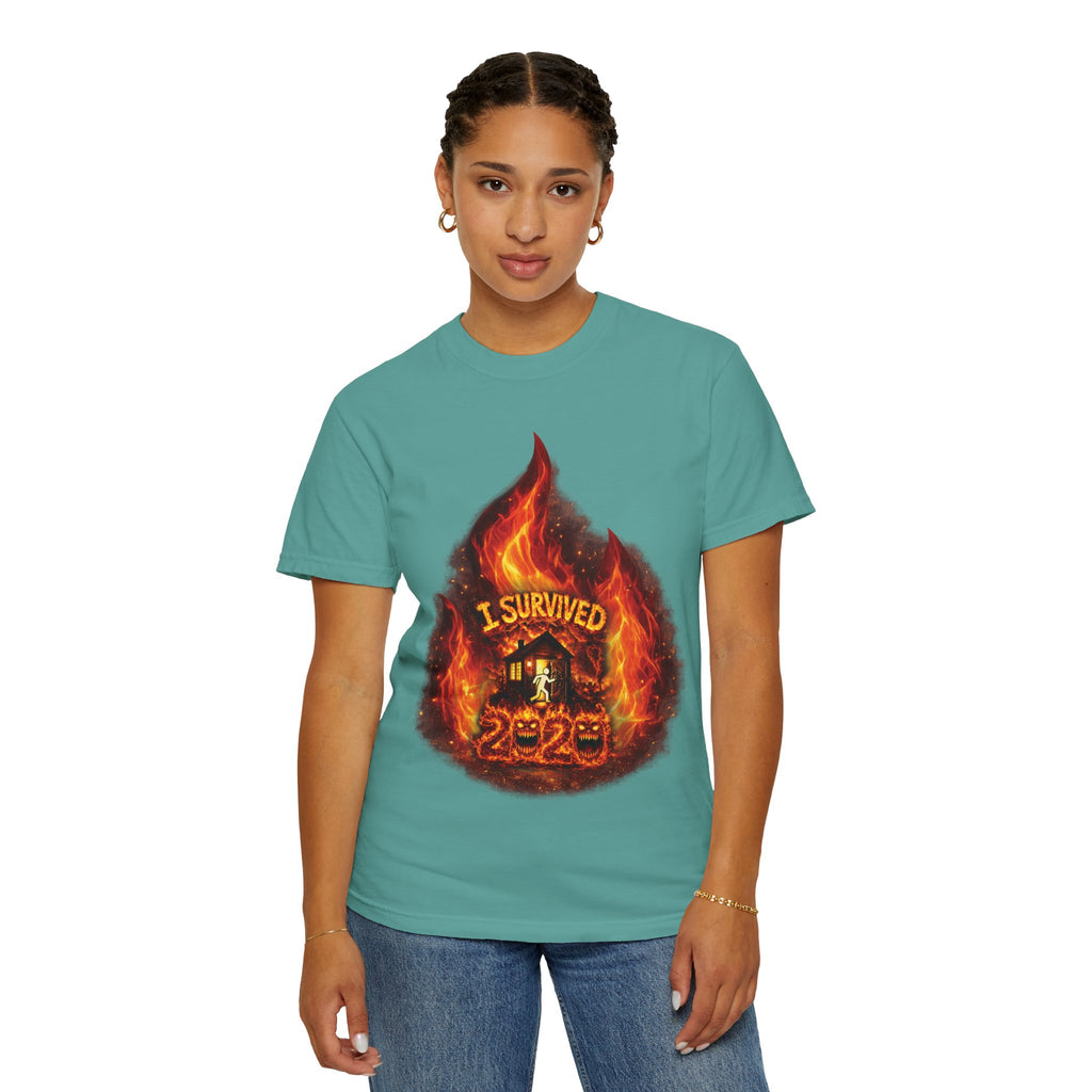 I Survived 2020 — Director's Cut S2:E1 "Berry Creek" | Wildfire Edition Memorial Unisex Garment-Dyed T-shirt