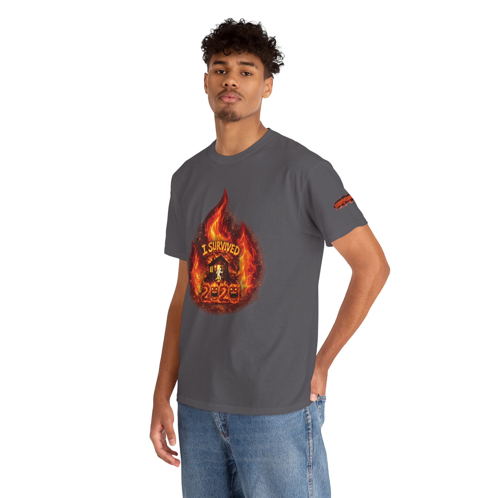 I Survived 2020 — Director's Cut S2:E3 "The California Wildfires" | Wildfire Edition Memorial Unisex Heavy Cotton Tee (SPECIAL EDITION)