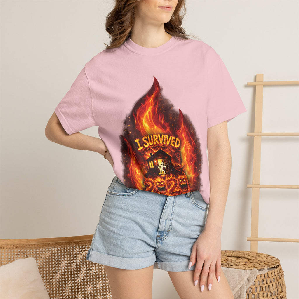 I Survived 2020 — Director's Cut S2:E1 "Berry Creek" | Wildfire Edition Memorial Unisex Garment-Dyed T-shirt