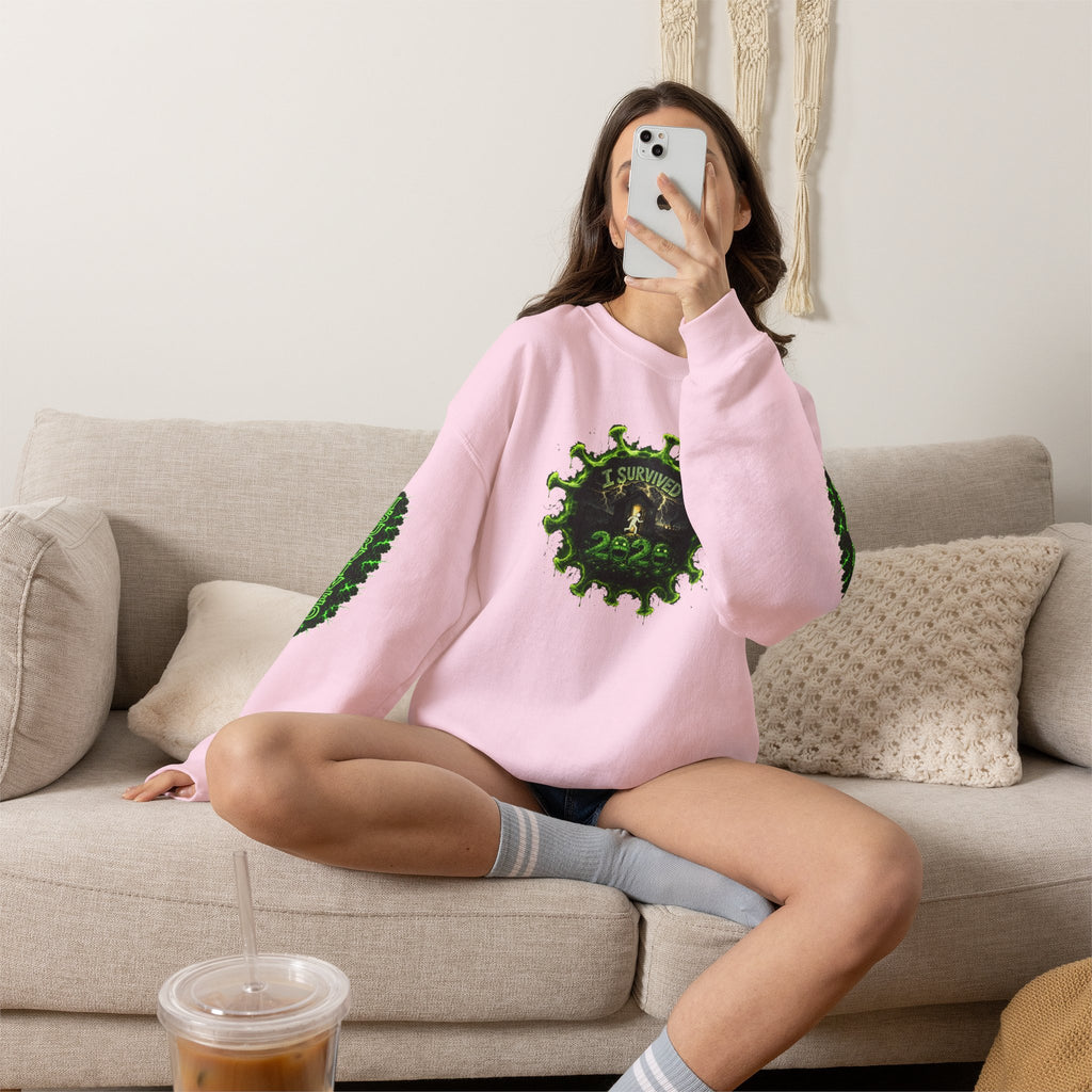 I Survived 2020 — PANDEMIC S1:E5: Director's Cut "Delivery Doomsday" Unisex Heavy Blend™ Crewneck Sweatshirt