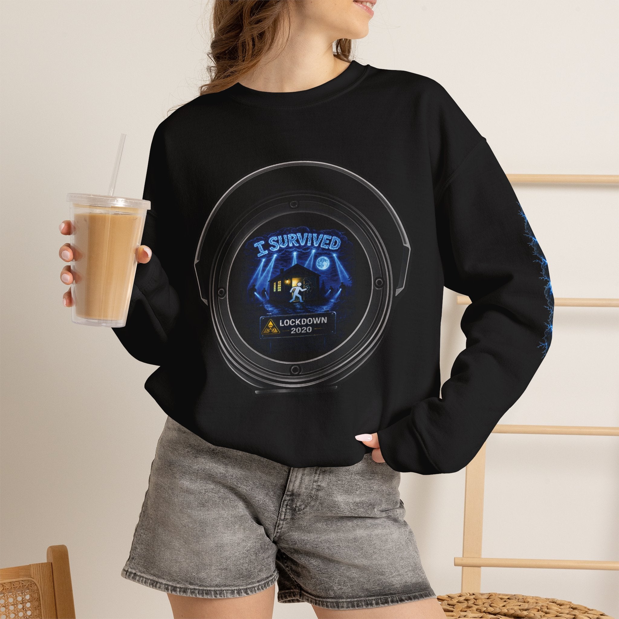 I Survived 2020 — Director's Cut S3:E1 "Quarantine" | Lockdown Edition Documentary Unisex Heavy Blend™ Crewneck Sweatshirt